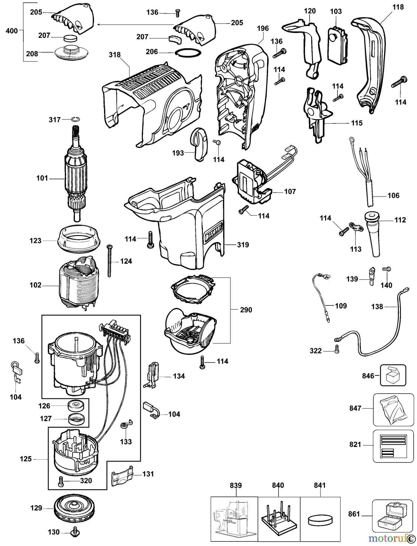  DEWALT Bohrhämmer Bohrhämmer SDS-MAX DREHHAMMER D25500K Seite 1