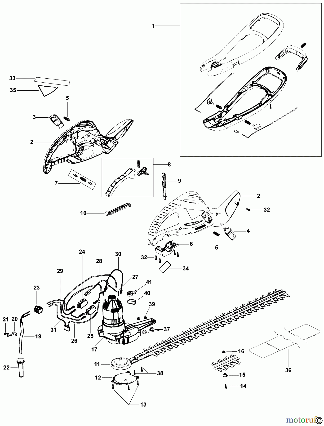  BLACK+DECKER AUSSERHALB HECKENSCHEREN, FADENTRIMMER, SCHEREN HECKENSCHERE GT524 Seite 1