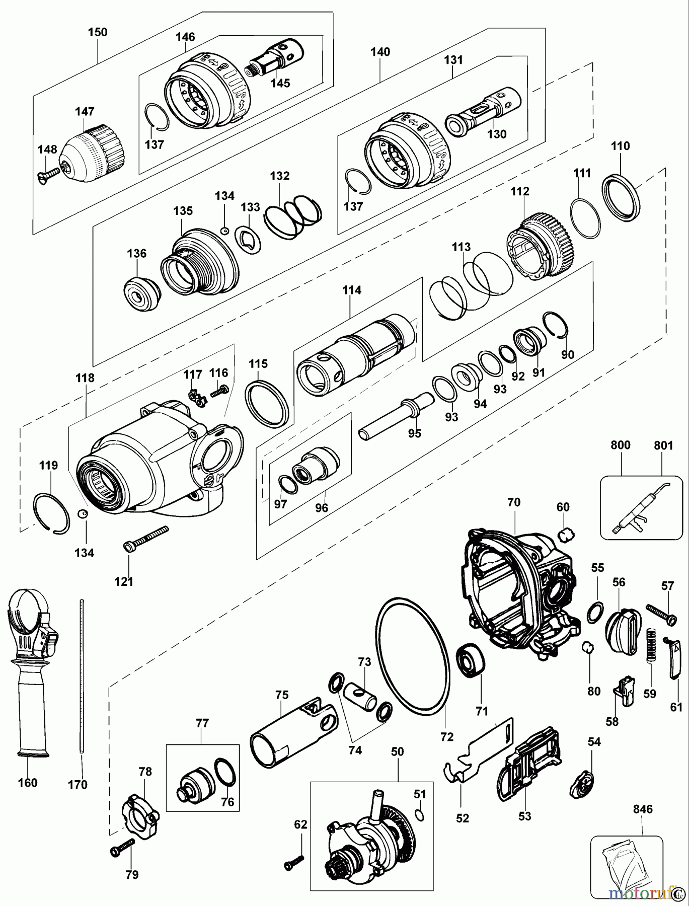  DEWALT Bohrhämmer Bohrhämmer SDS-PLUS DREHHAMMER D25304K Seite 1