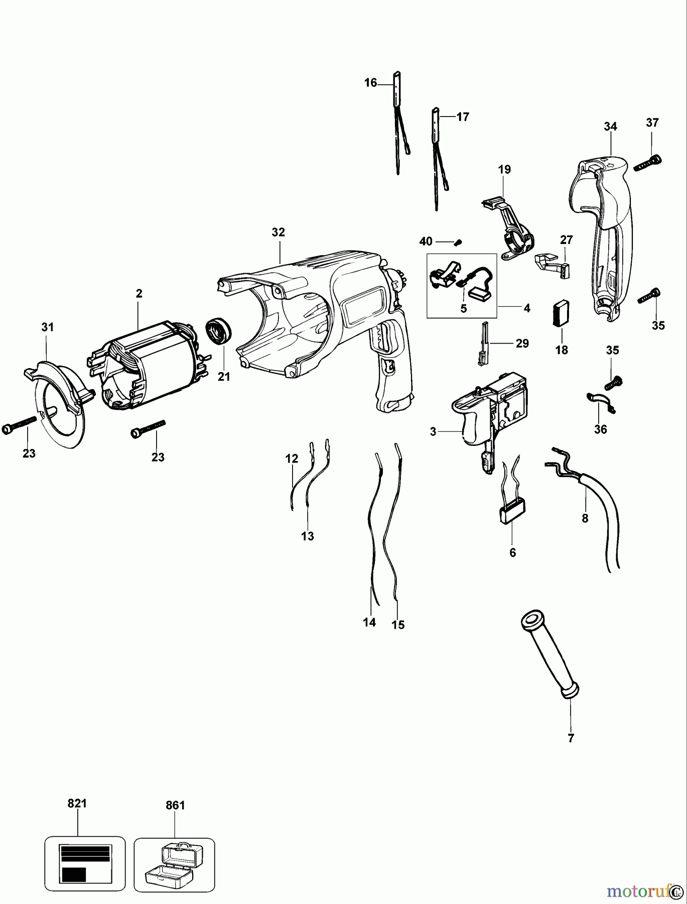 DEWALT Bohrhämmer Bohrhämmer SDS-PLUS DREHHAMMER D25102K Seite 1