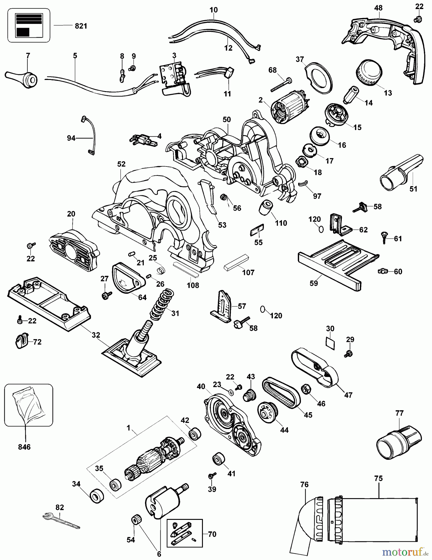 DEWALT Divers 4MM PLANER D26500K Seite 1