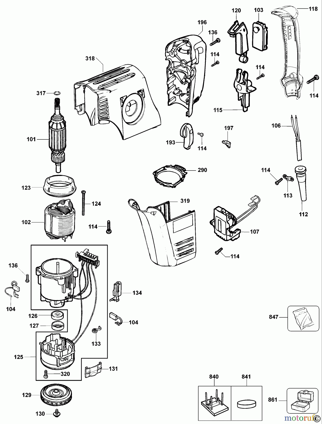  OEM Black und Decker METABO HAMMER KHE55 Seite 3