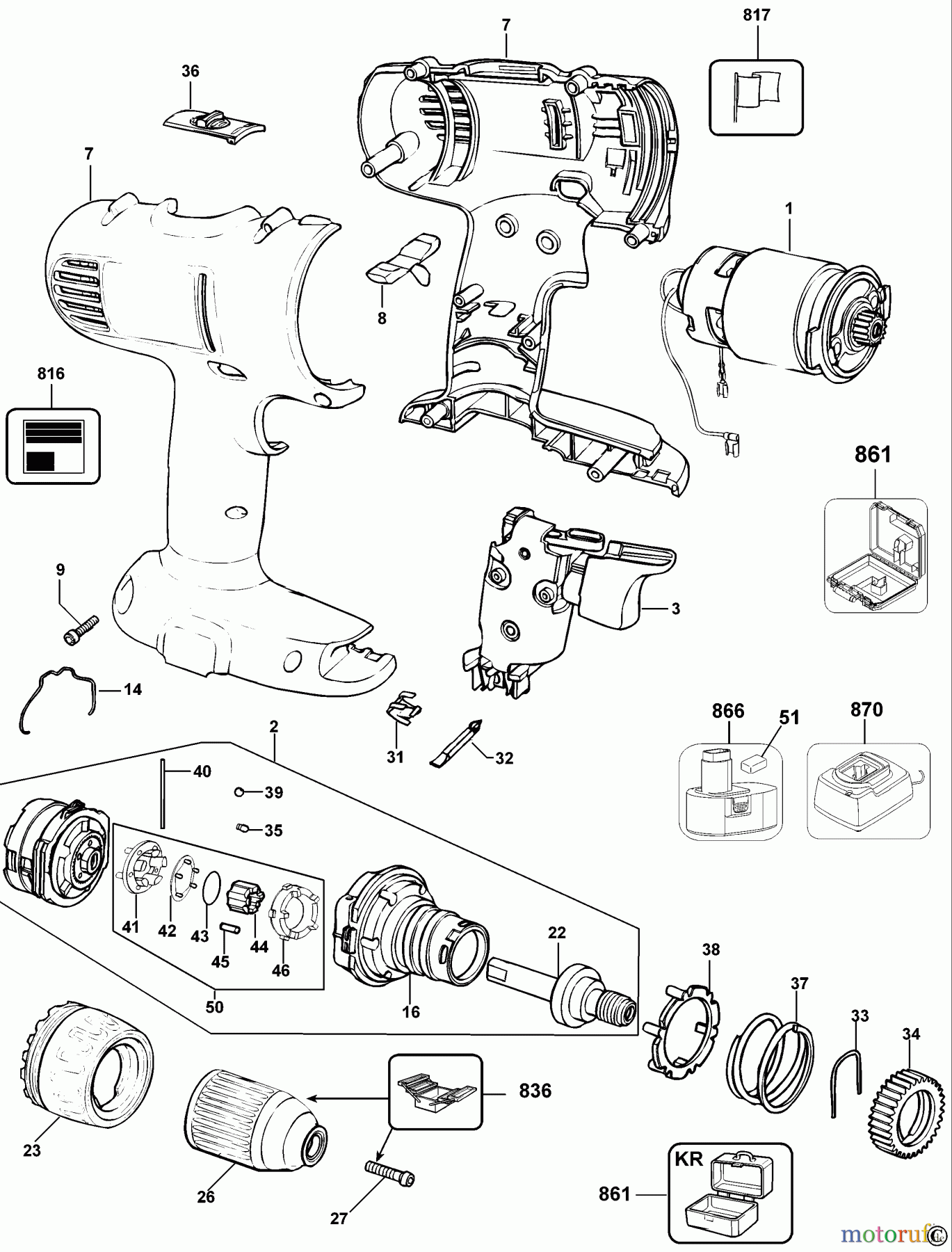 DEWALT AKKUBOHRER CDLS DRILLS 18V AKKU-BOHRMASCHINE DC729K Seite 1