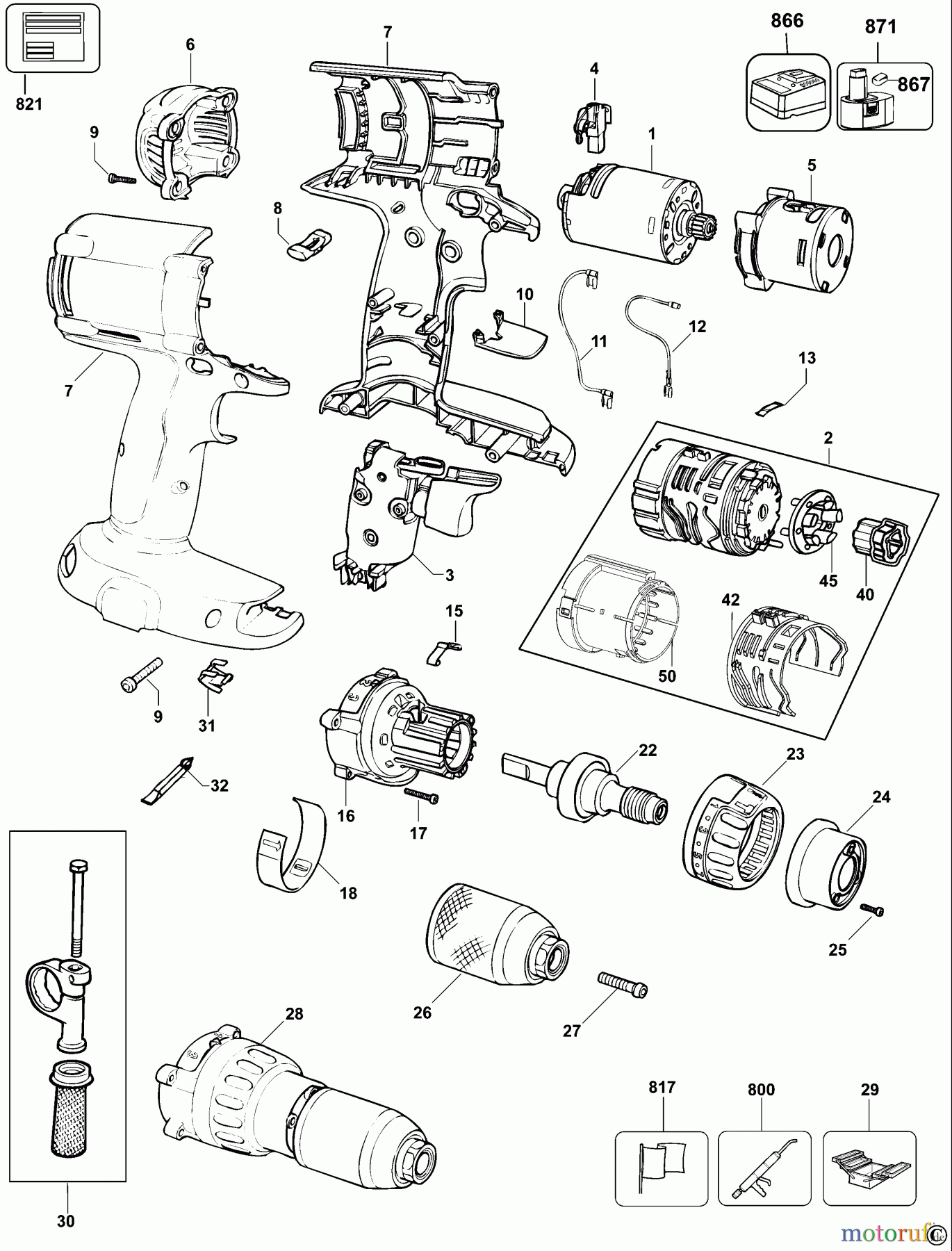 DEWALT AKKUBOHRER CDLS DRILLS 18V AKKU-BOHRMASCHINE DC987K Seite 1