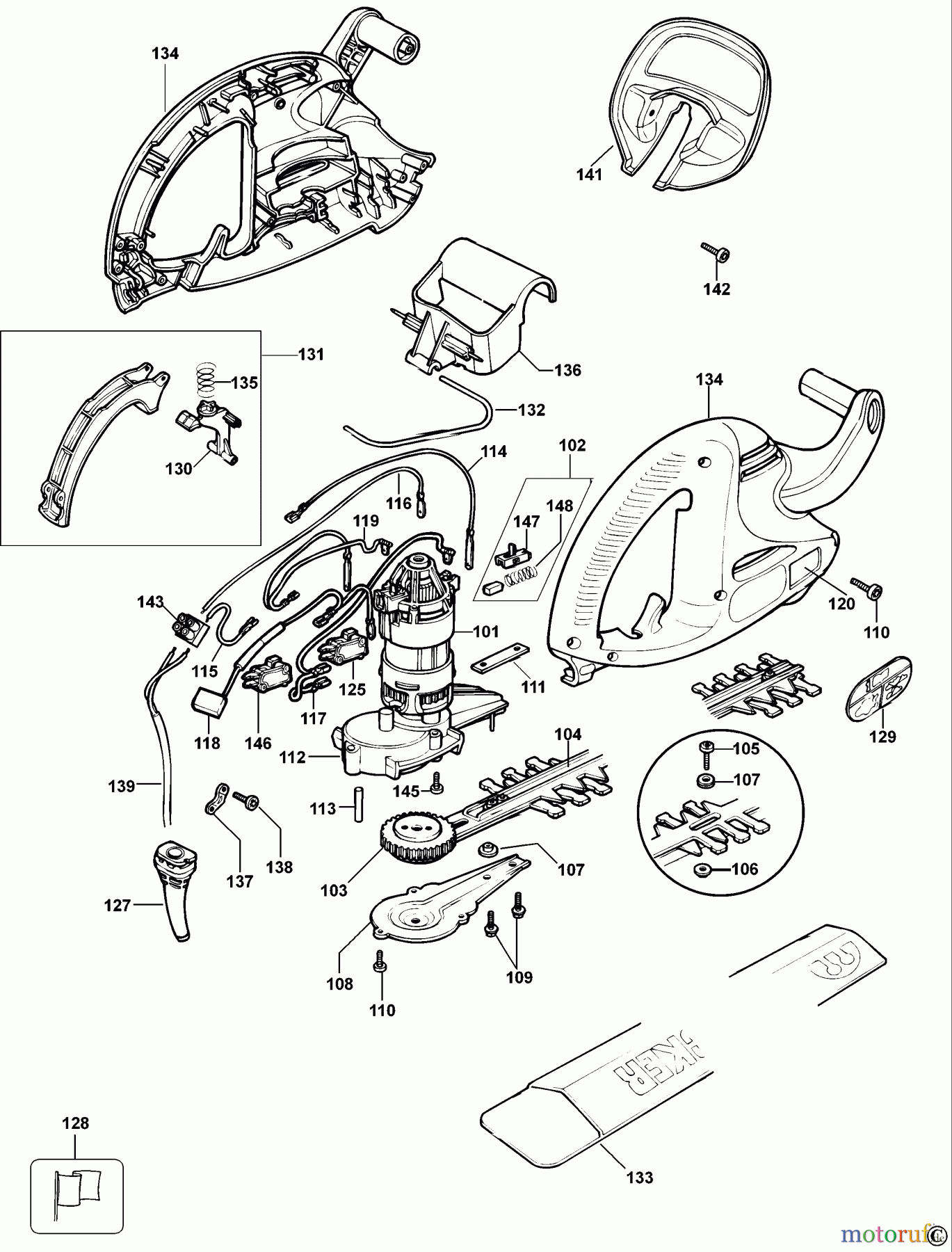 BLACK+DECKER AUSSERHALB HECKENSCHEREN, FADENTRIMMER, SCHEREN HECKENSCHERE GT23SK Seite 1