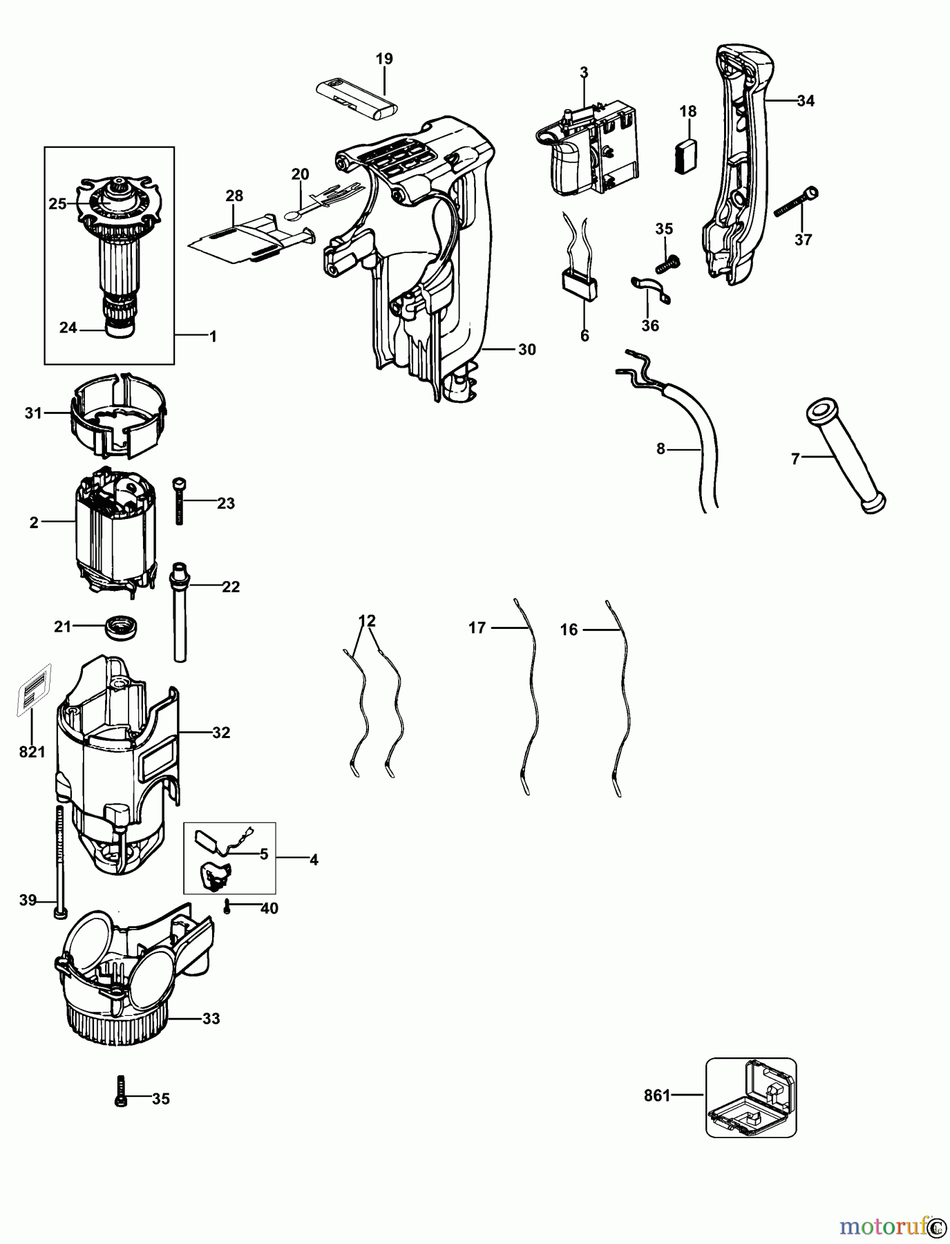DEWALT Bohrhämmer Meisselhämmer MEISSELHAMMER D25330K Seite 1