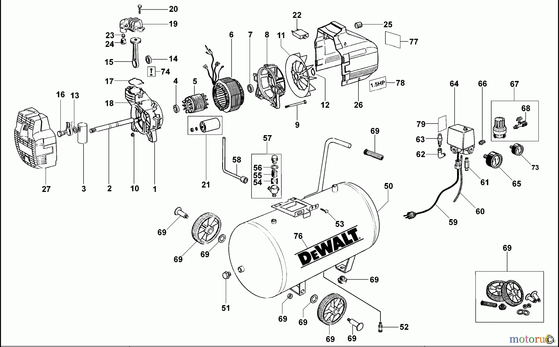 DEWALT Kompressoren KOMPRESSOR D55145 Seite 1