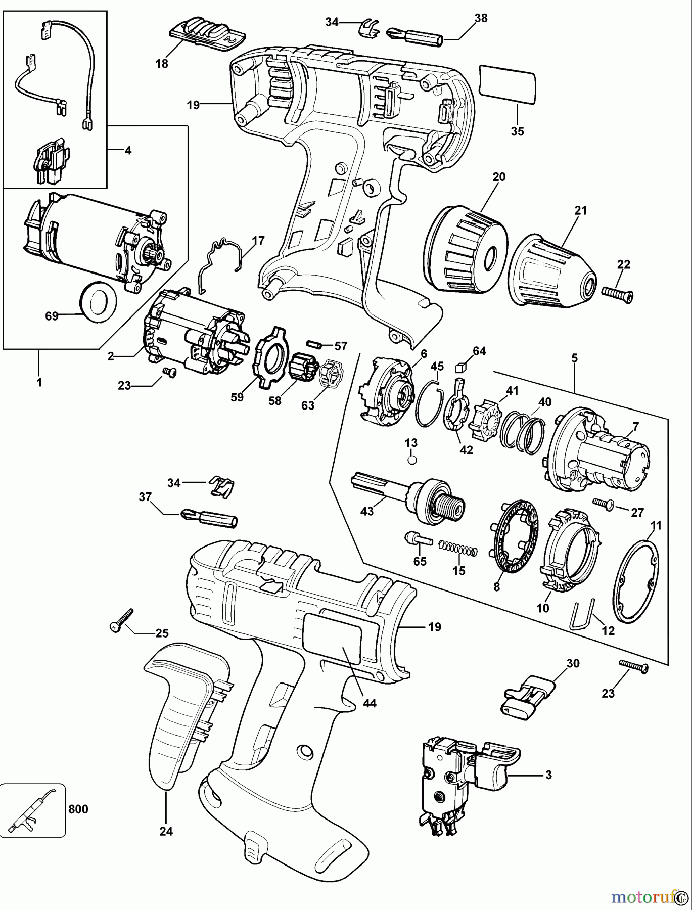 BTI Divers AKKU-BOHRMASCHINE 16470-BTI Seite 1