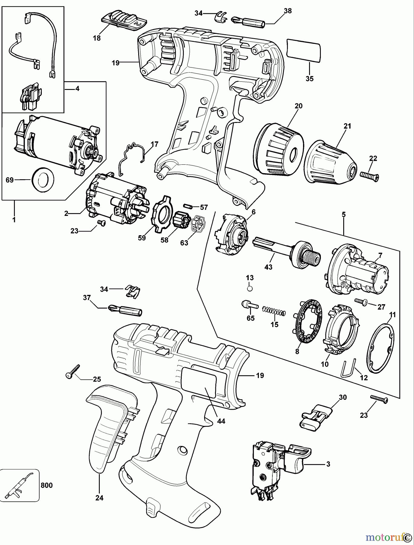 BTI Divers AKKU-BOHRMASCHINE 16469-BTI Seite 1