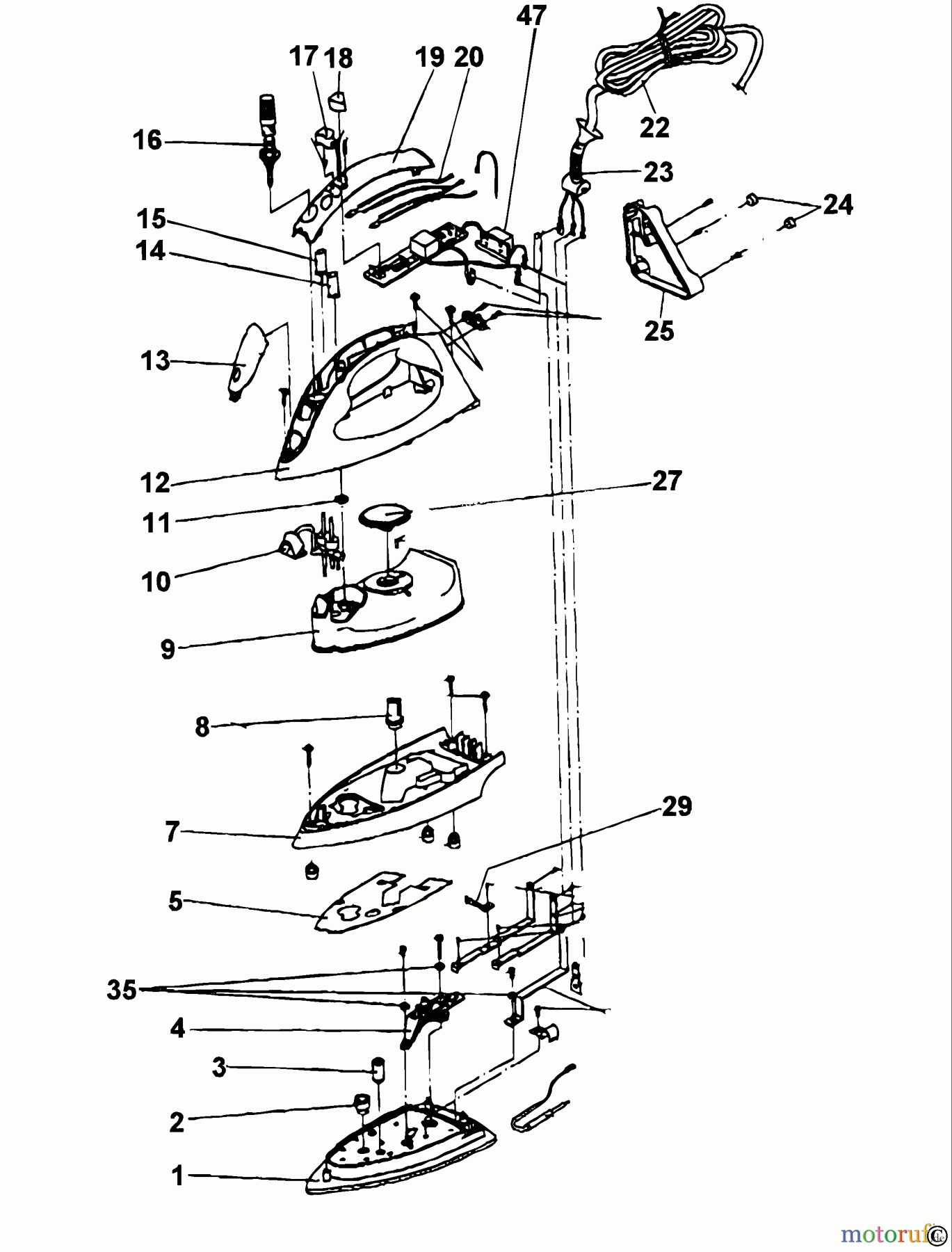 BLACK+DECKER HAUSHALT BÜGELEISEN DAMPFBÜGELEISEN X1000 Seite 1