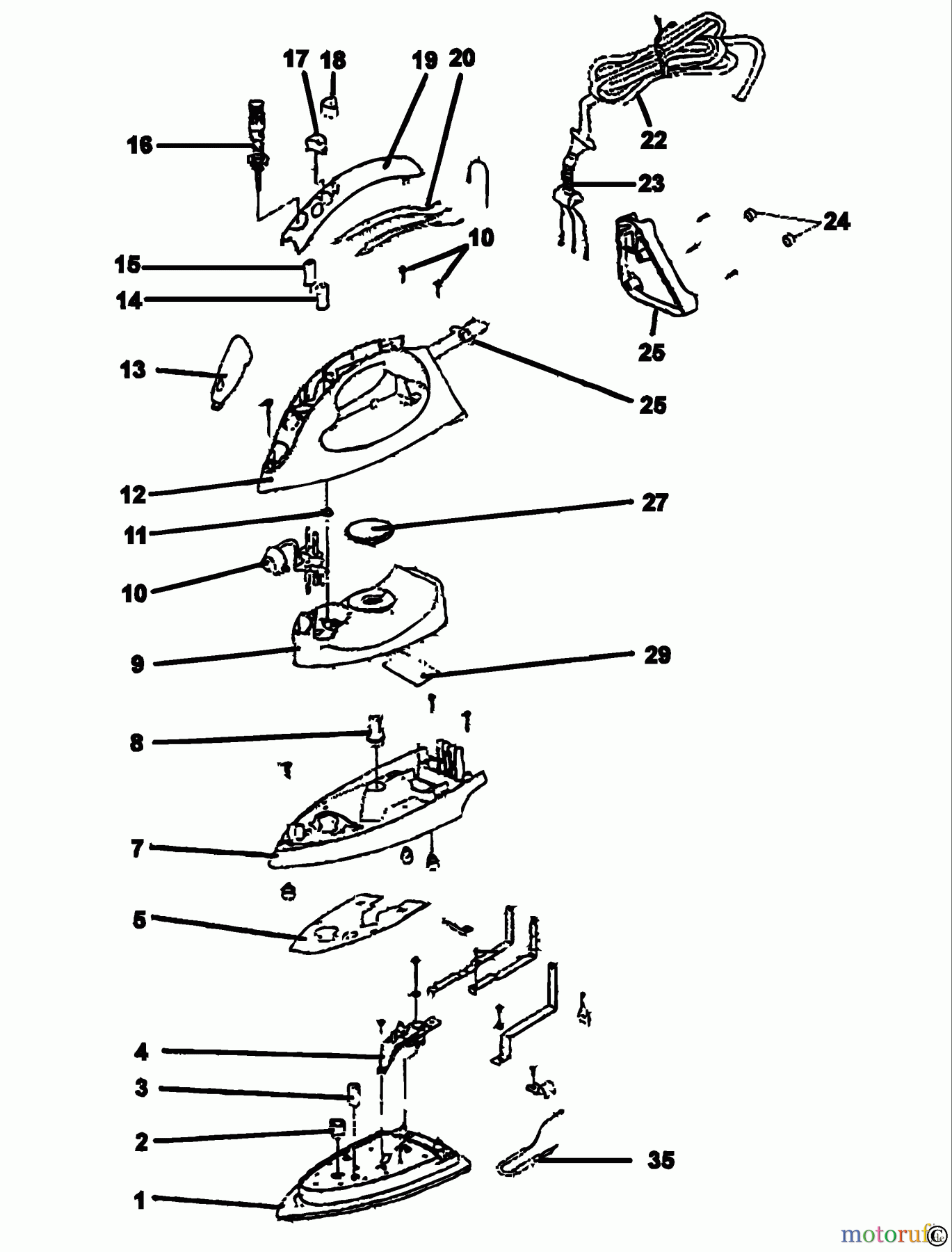 BLACK+DECKER HAUSHALT BÜGELEISEN DAMPFBÜGELEISEN X900 Seite 1