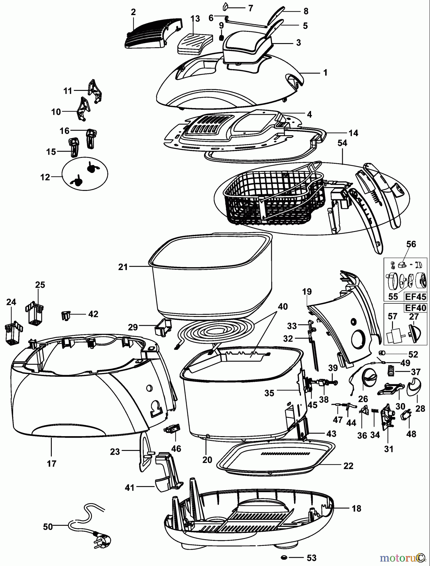  BLACK+DECKER HAUSHALT KOCHEN FRITEUSE EF45 Seite 1