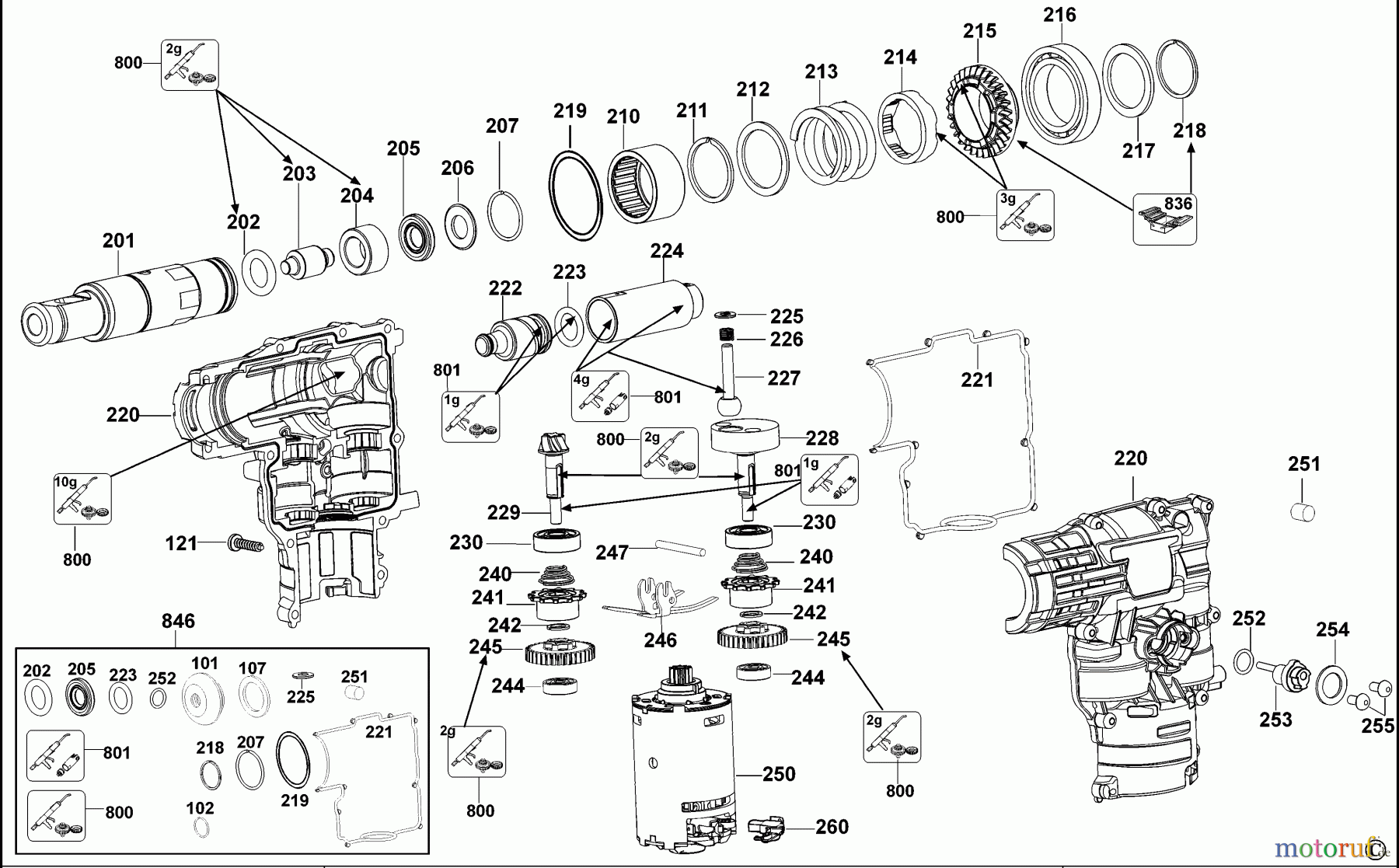 DEWALT Bohrhämmer Bohrhämmer SDS-PLUS DREHHAMMER DC223K Seite 1