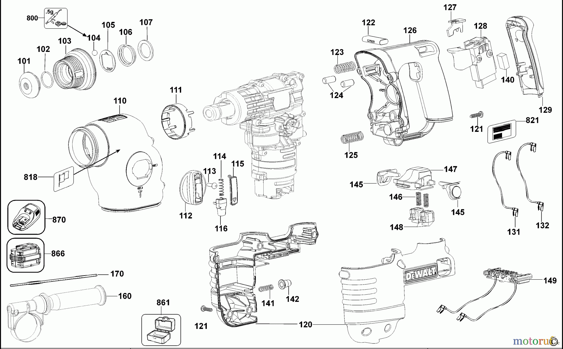  DEWALT Bohrhämmer Bohrhämmer SDS-PLUS DREHHAMMER DC222K Seite 1