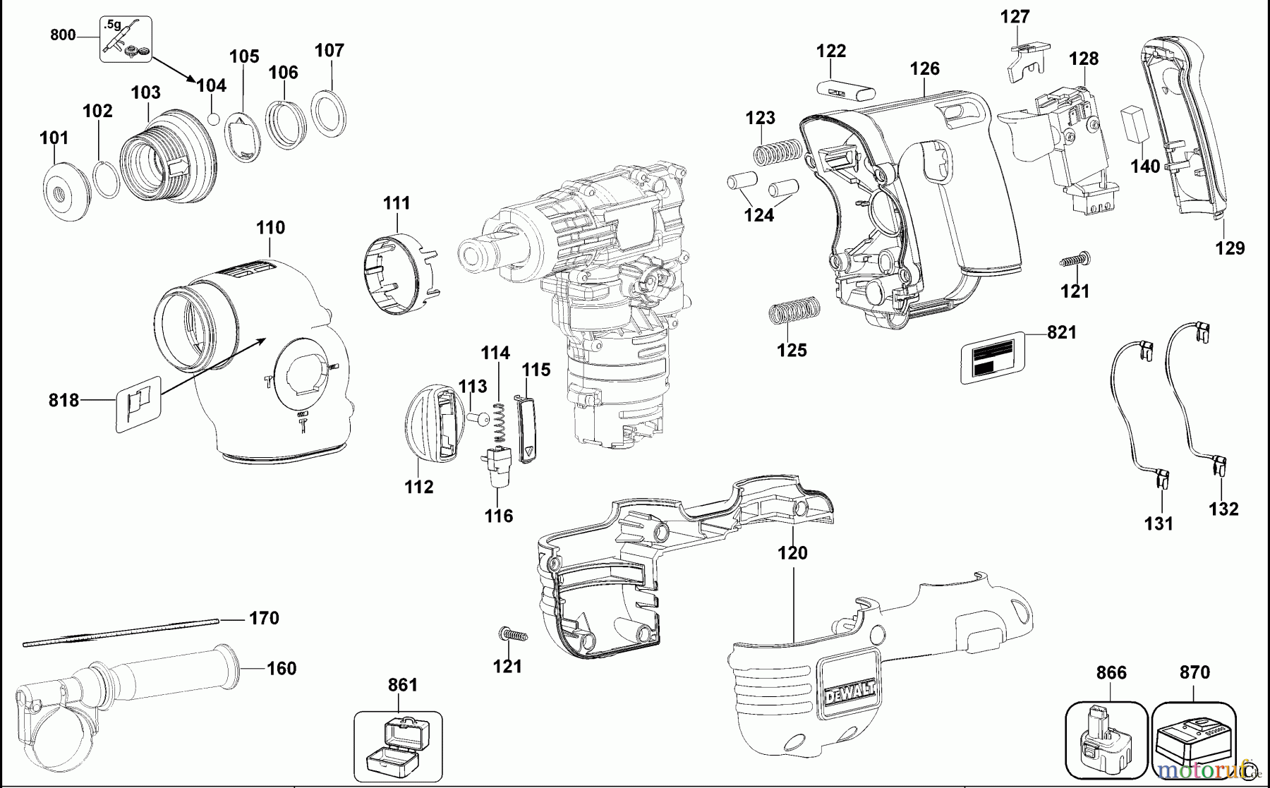DEWALT Bohrhämmer Bohrhämmer SDS-PLUS DREHBOHRHAMMER DC213KL Seite 1
