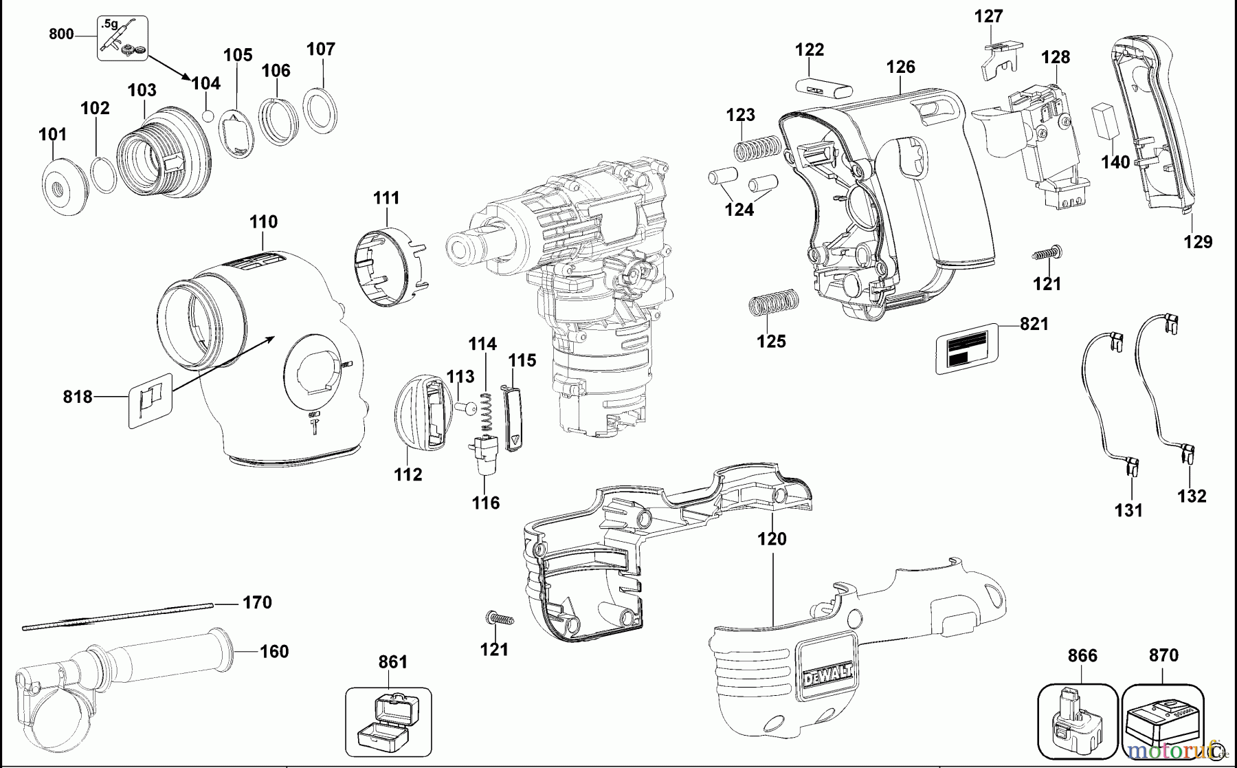 DEWALT Bohrhämmer Bohrhämmer SDS-PLUS DREHHAMMER DC212K Seite 1