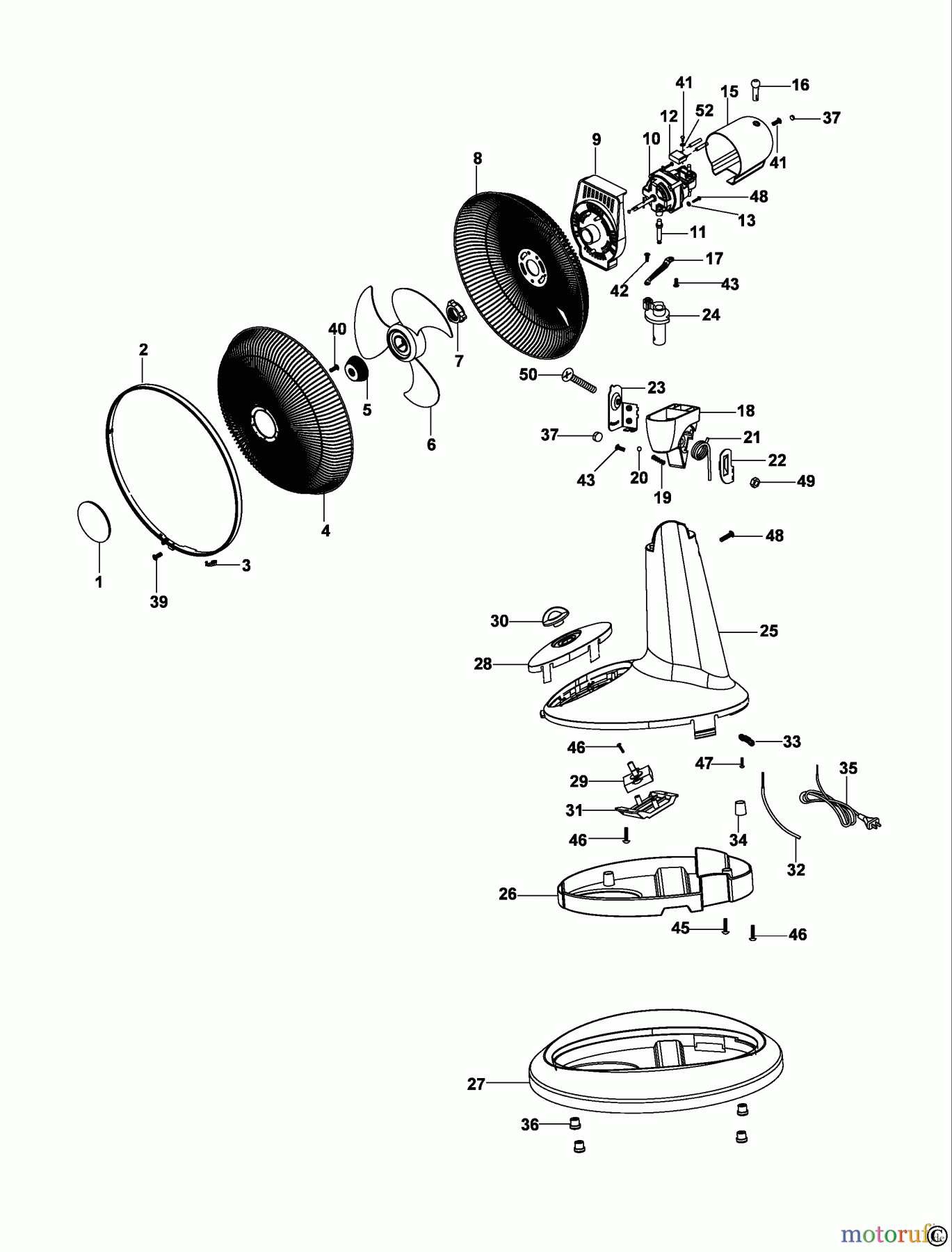 BLACK+DECKER HAUSHALT PERSÖNLICHE PFLEGE LÜFTER TISCH FD1600 Seite 1
