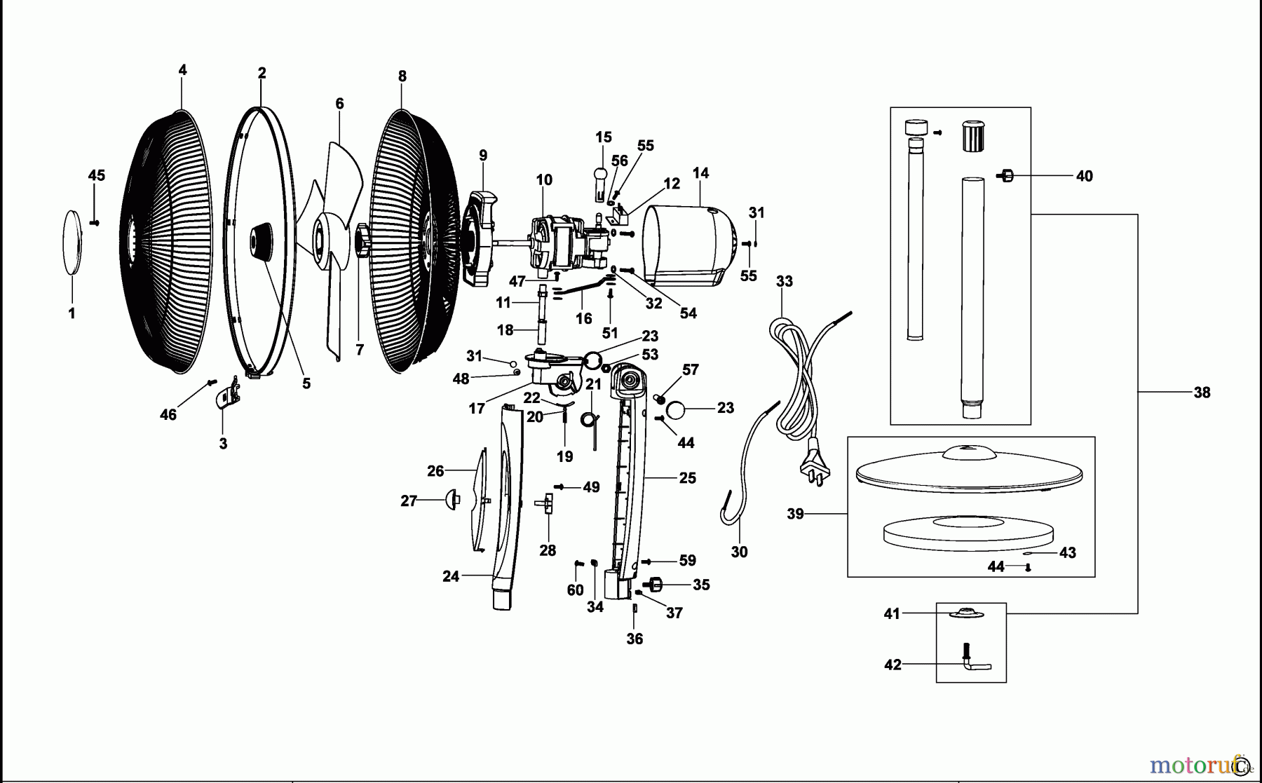 BLACK+DECKER HAUSHALT PERSÖNLICHE PFLEGE LÜFTER STÄNDER FS1600 Seite 1