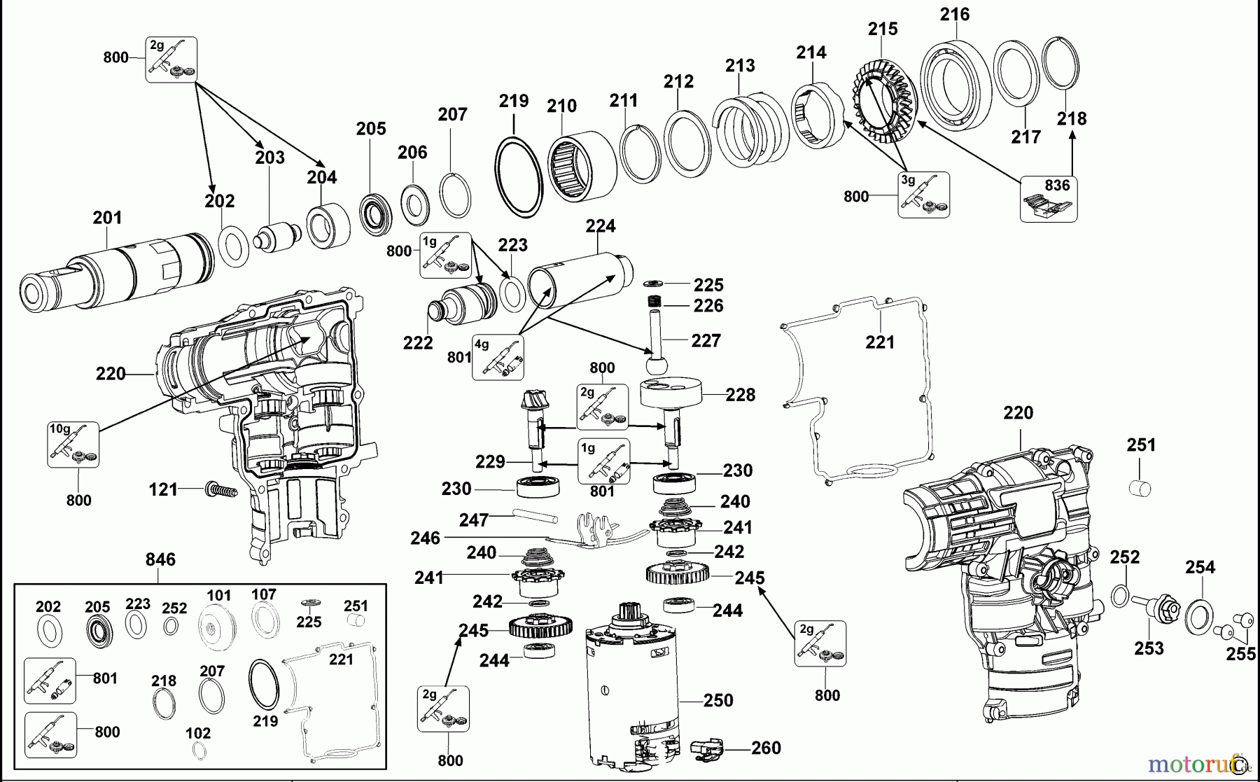 DEWALT Bohrhämmer Bohrhämmer SDS-PLUS DREHHAMMER DC233K Seite 1