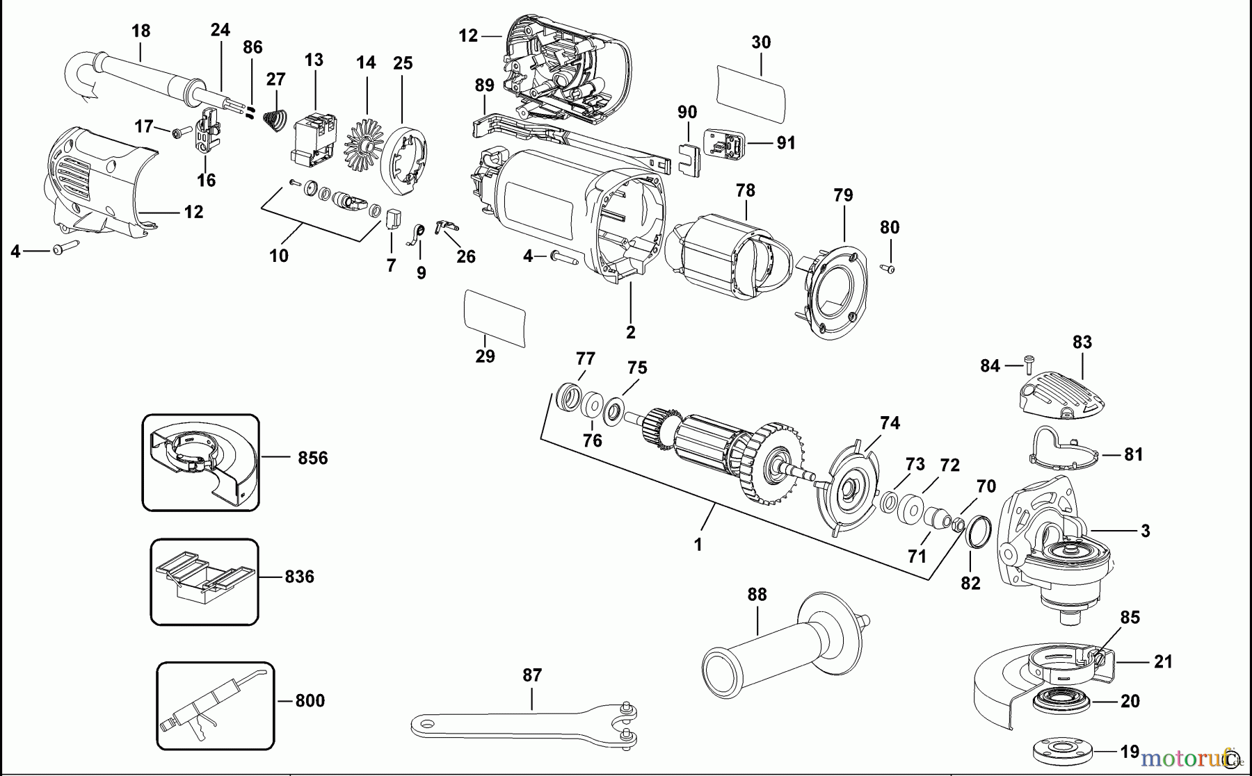  DEWALT METALLBEARBEITUNG WINKELSCHLEIFER 100-125MM KLEINER WINKELSCHLEIFER D28800 Seite 1