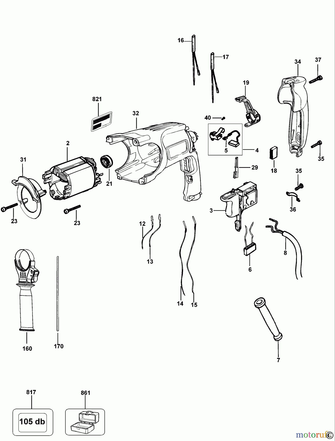  DEWALT Bohrhämmer Bohrhämmer SDS-PLUS DREHHAMMER D25112K Seite 2