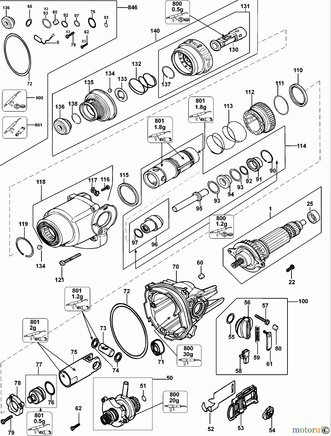  DEWALT Bohrhämmer Bohrhämmer SDS-PLUS DREHHAMMER D25114K Seite 1