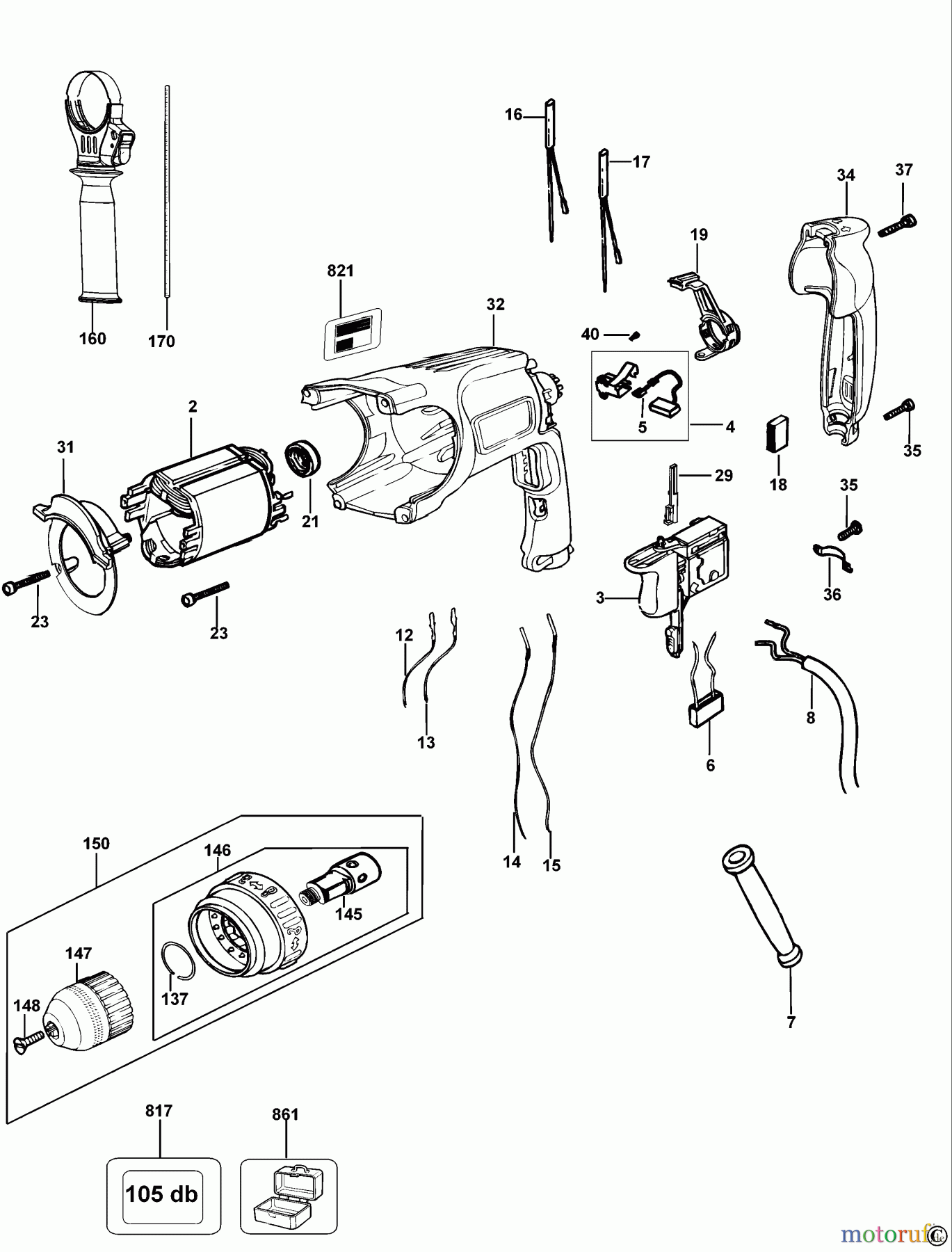 DEWALT Bohrhämmer Bohrhämmer SDS-PLUS DREHHAMMER D25114K Seite 2
