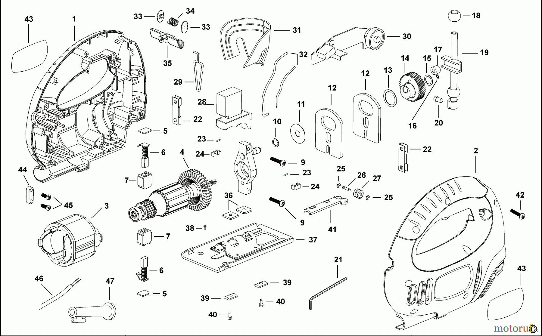  BLACK+DECKER INNENAUSSTATTUNG SÄGE STICHSÄGE KS400E----B Seite 1