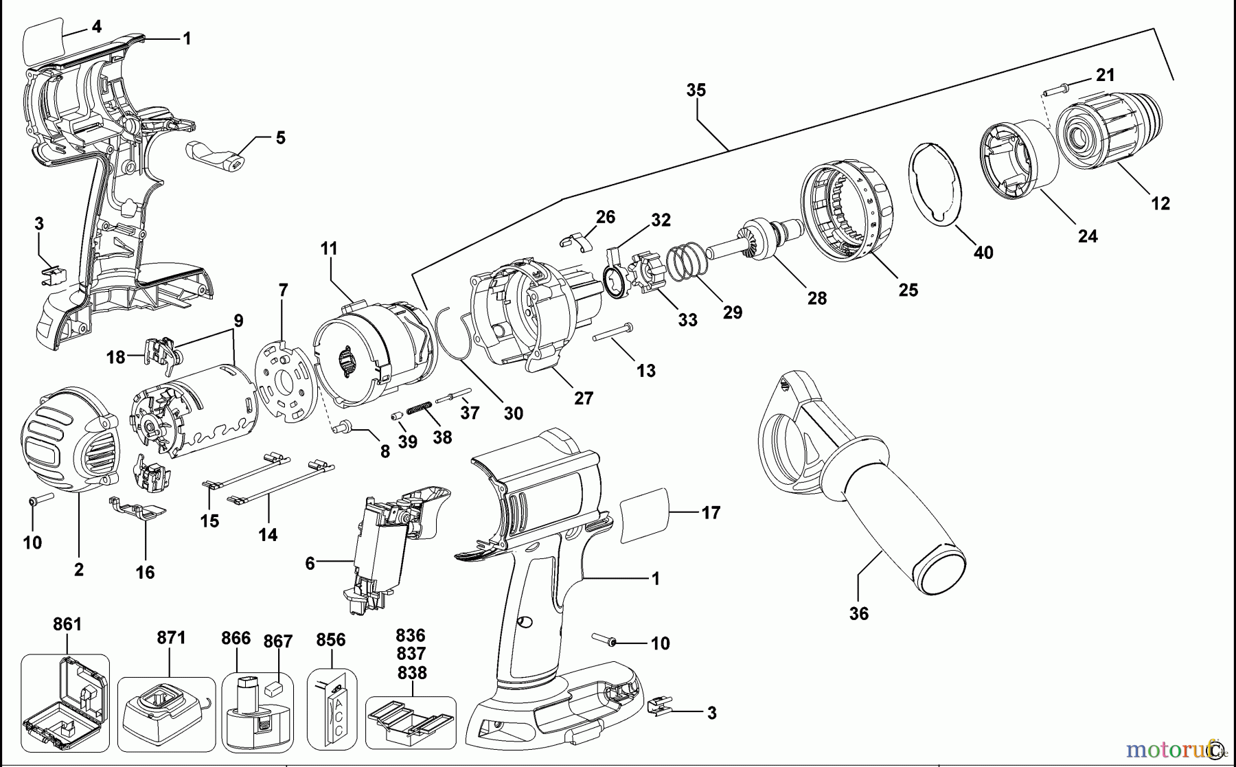 DEWALT AKKUBOHRER CDLS DRILLS 18V AKKU-BOHRMASCHINE DC925K Seite 1