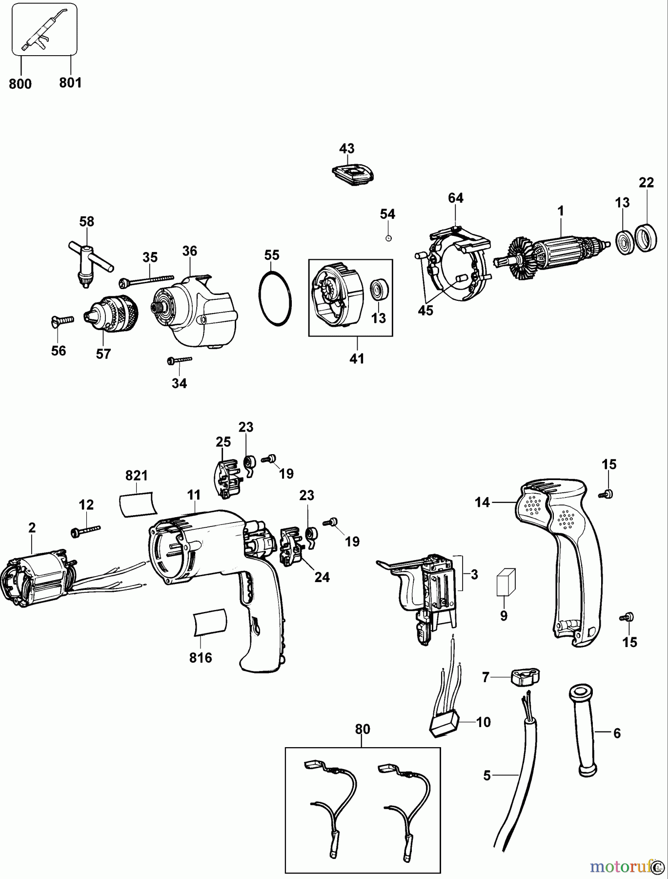 DEWALT Bohrmaschinen Bohrmaschinen BOHRER D21110 Seite 1