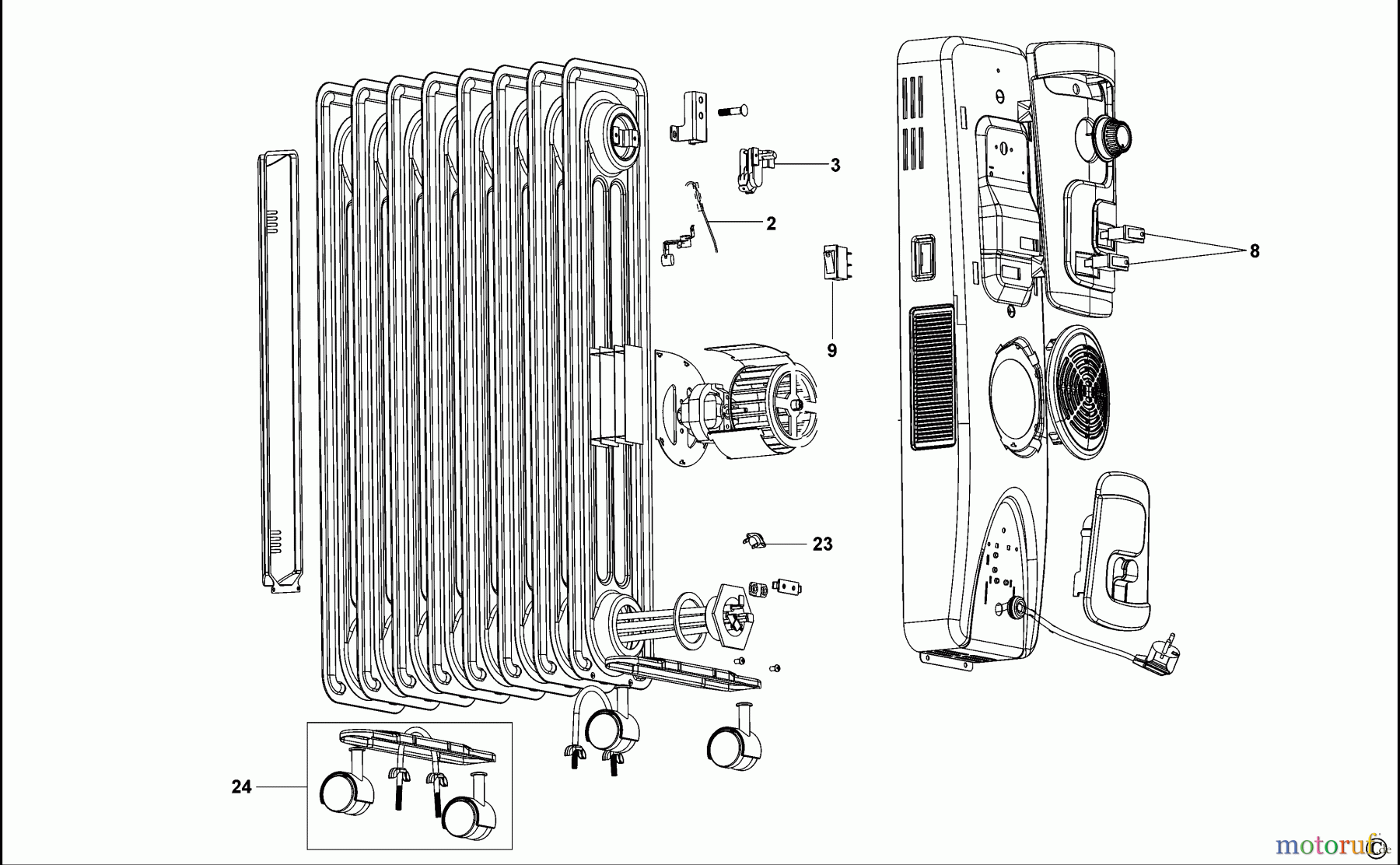 BLACK+DECKER HAUSHALT HEIZUNG ÖLHEIZKÖRPER OR12FD Seite 1