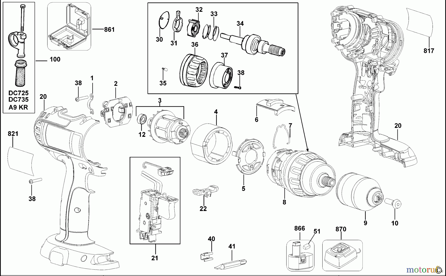 DEWALT AKKUBOHRER CDLS DRILLS 18V AKKU-BOHRMASCHINE DC727C Seite 1