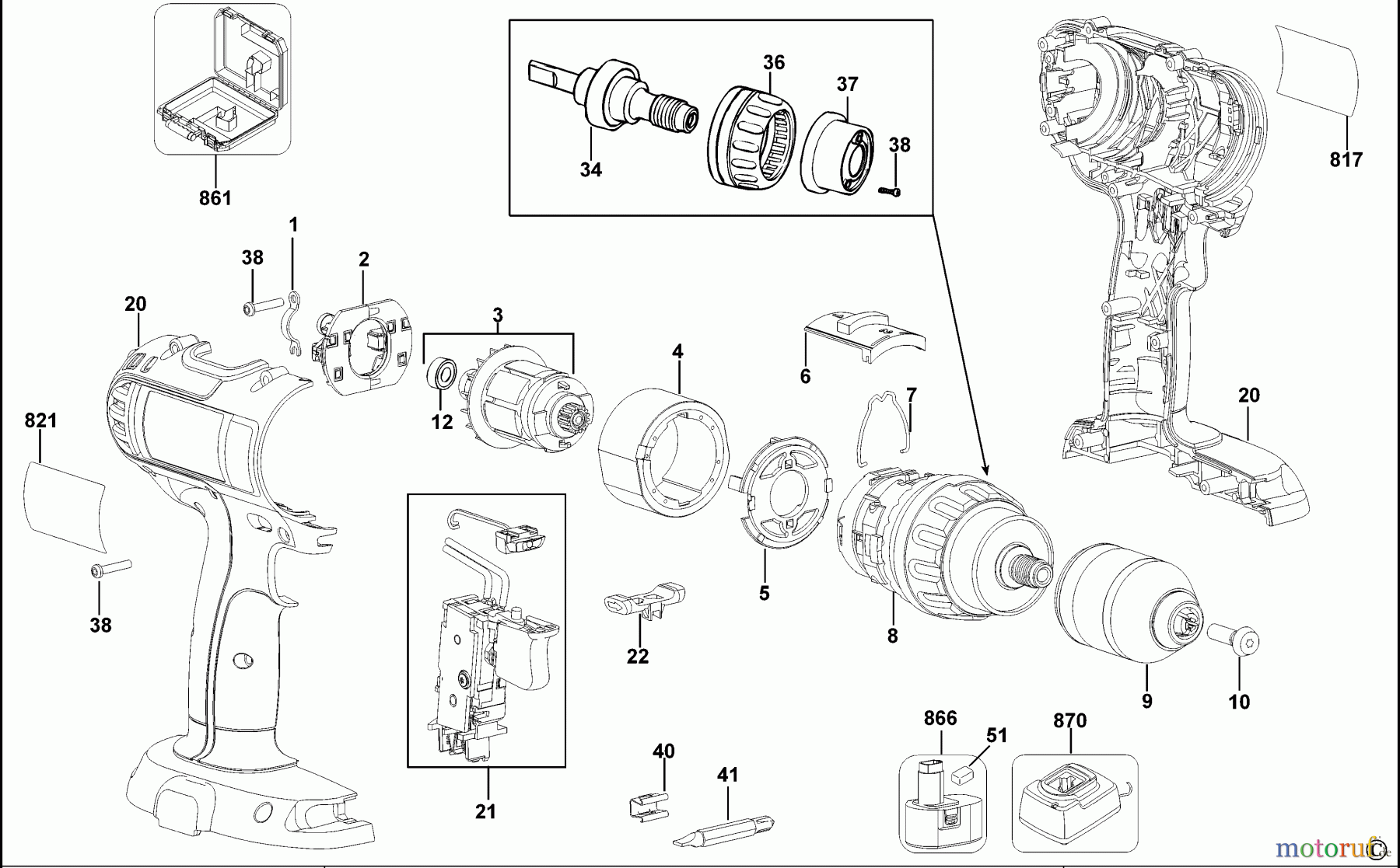 DEWALT AKKUBOHRER CDLS DRILLS 12V BOHRER/ANTRIEB DC742K Seite 1