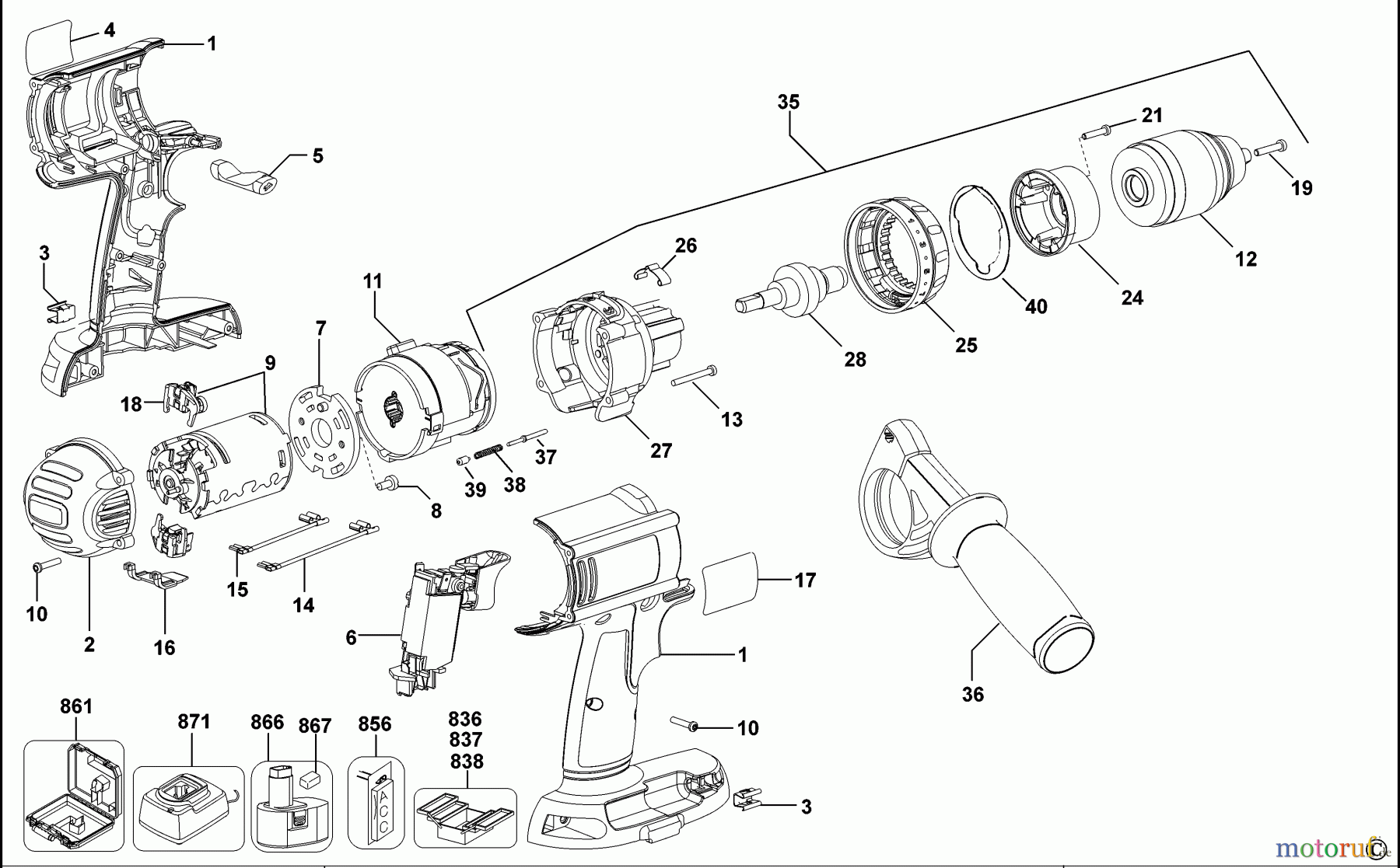 DEWALT AKKUBOHRER CDLS DRILLS 18V AKKU-BOHRMASCHINE DC920K Seite 1