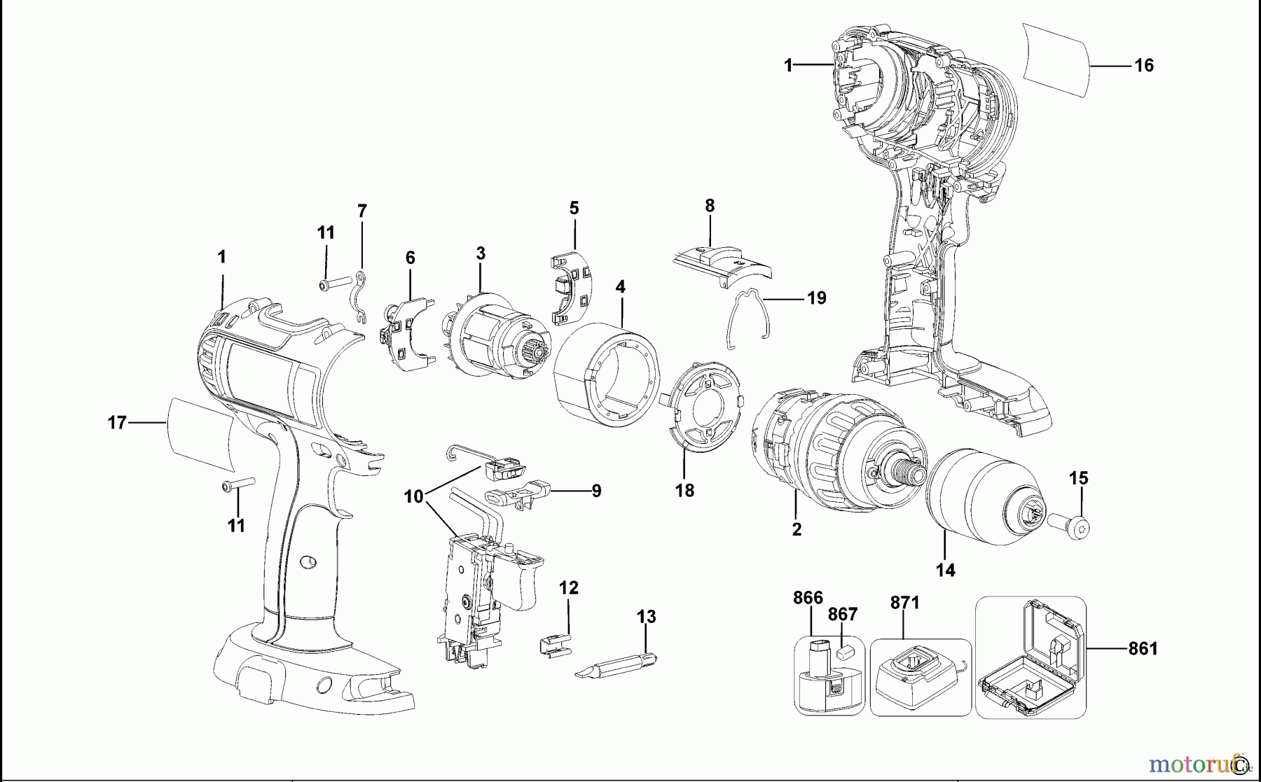 DEWALT AKKUBOHRER CDLS DRILLS 18V AKKU-BOHRMASCHINE DC725K Seite 1