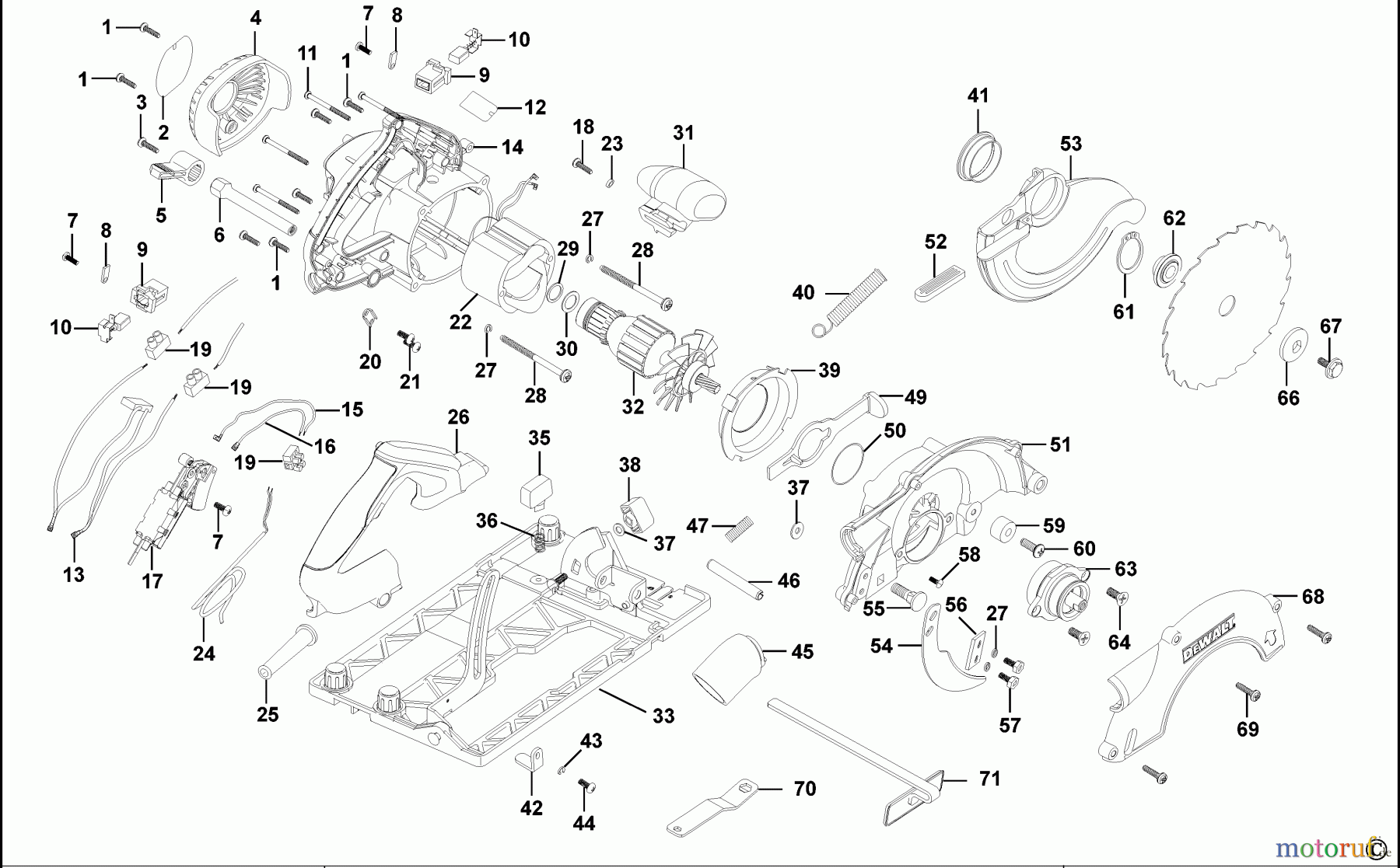 DEWALT HOLZARBEITEN KREISSÄGEN KREISSGE D23551 Seite 1