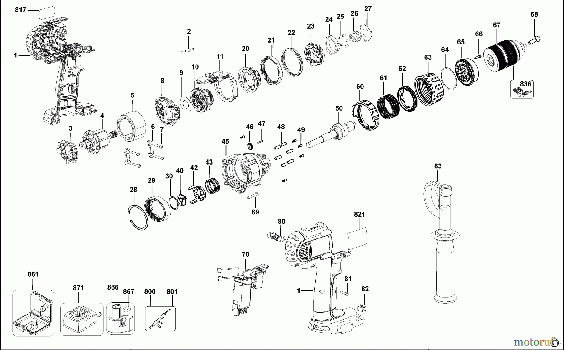DEWALT AKKUBOHRER CDLS DRILLS 18V AKKU SCHRAUBER DCD920 Seite 1