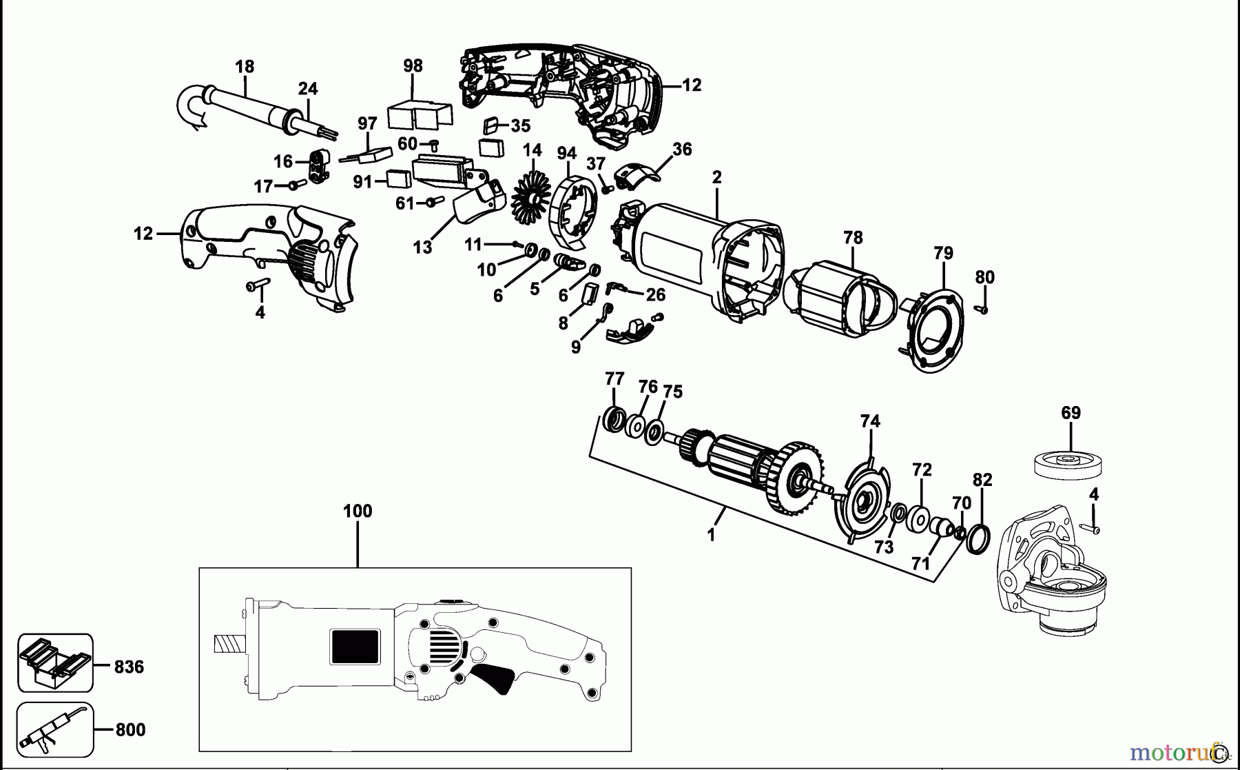 OEM Black und Decker Divers MOTORPAKET ALLSAW170 Seite 1