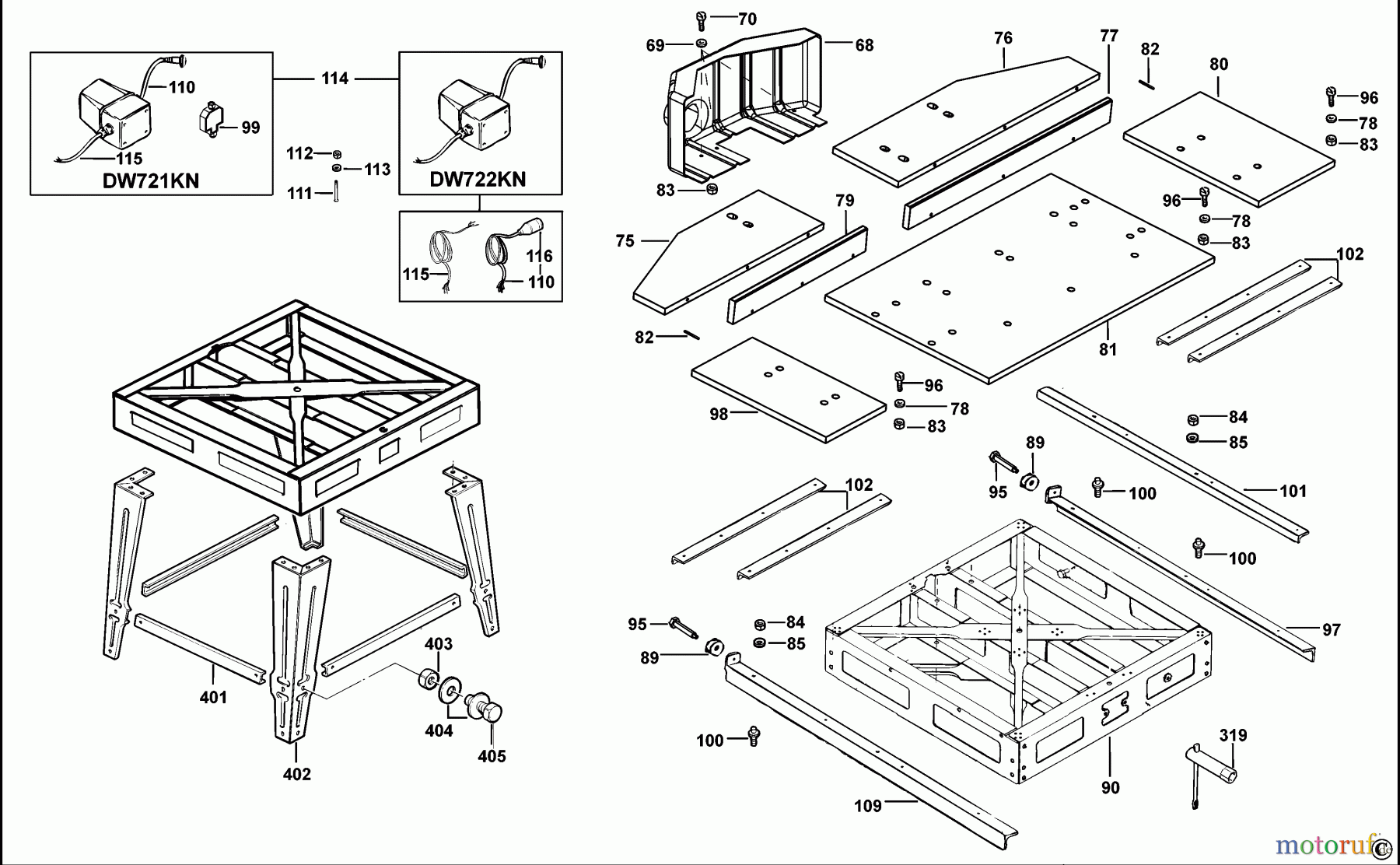  DEWALT HOLZARBEITEN RADIALKREISSÄGEN RADIALARMSÄGE DW721KN Seite 2