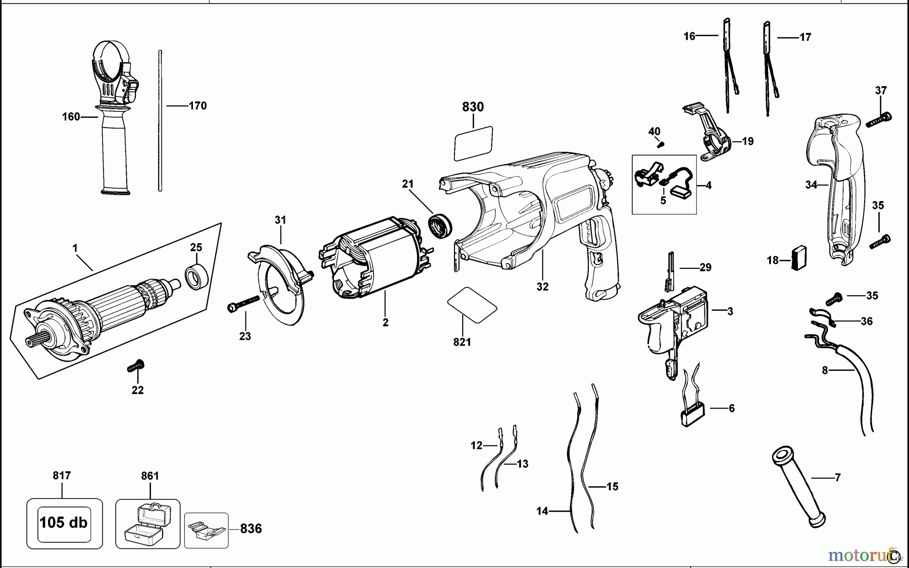 DEWALT Bohrhämmer Bohrhämmer SDS-PLUS DREHHAMMER D25123K Seite 2
