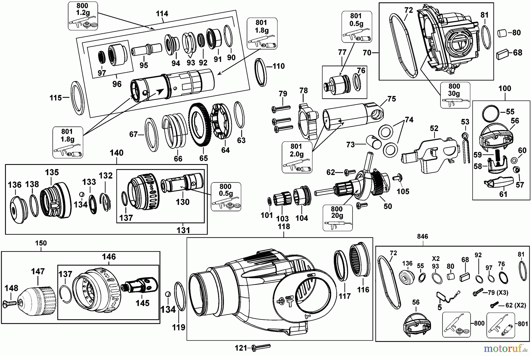 DEWALT Bohrhämmer Bohrhämmer SDS-PLUS DREHHAMMER D25124K Seite 2