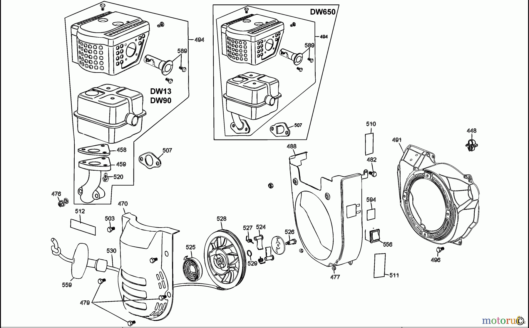 DEWALT Benzin Produkte BOOTSMOTOREN DW13LAG Seite 2