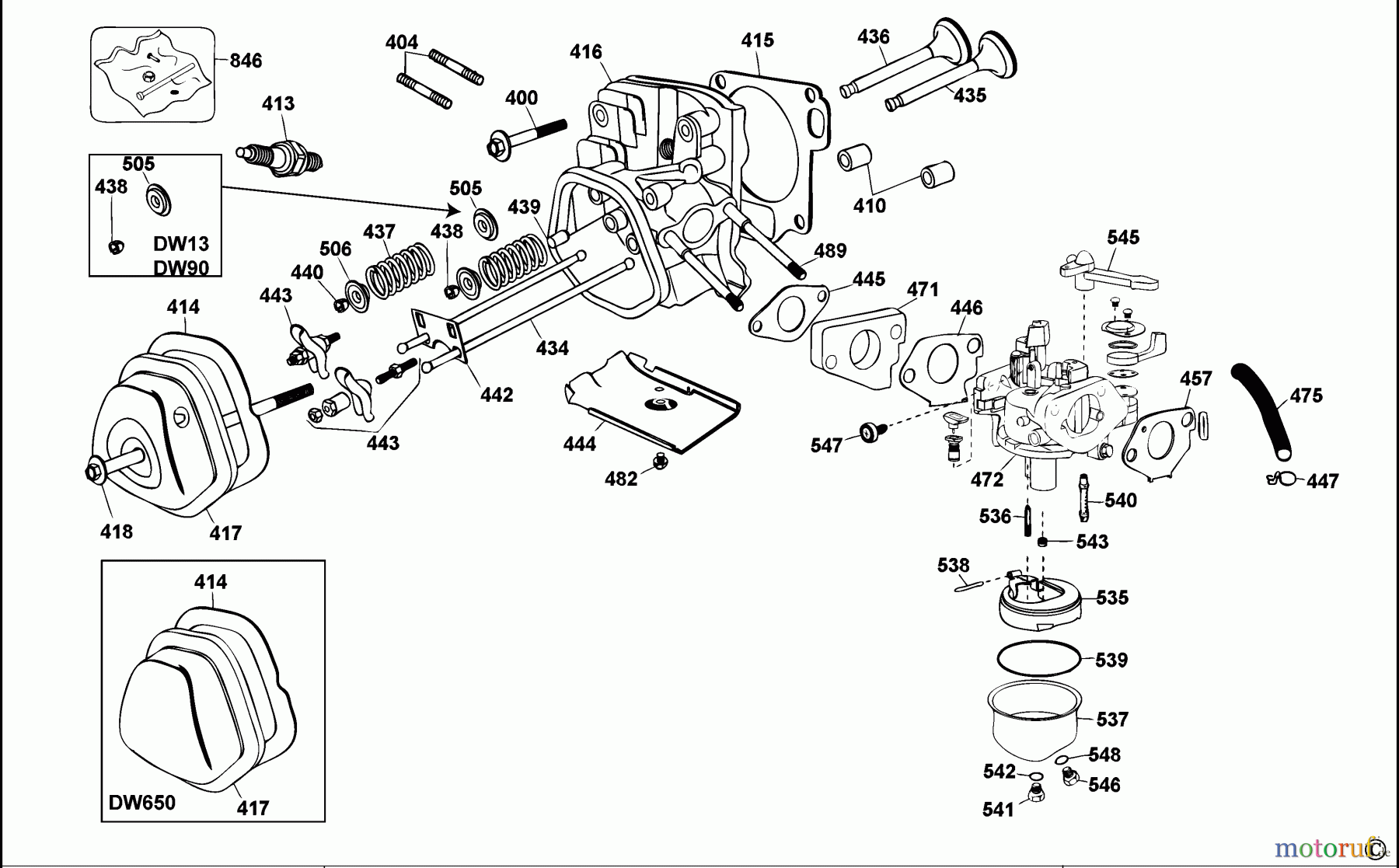 DEWALT Benzin Produkte BOOTSMOTOREN DW13LAG Seite 3