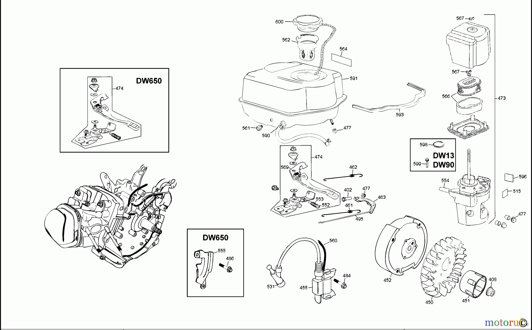 DEWALT Benzin Produkte BOOTSMOTOREN DW13LAG Seite 4