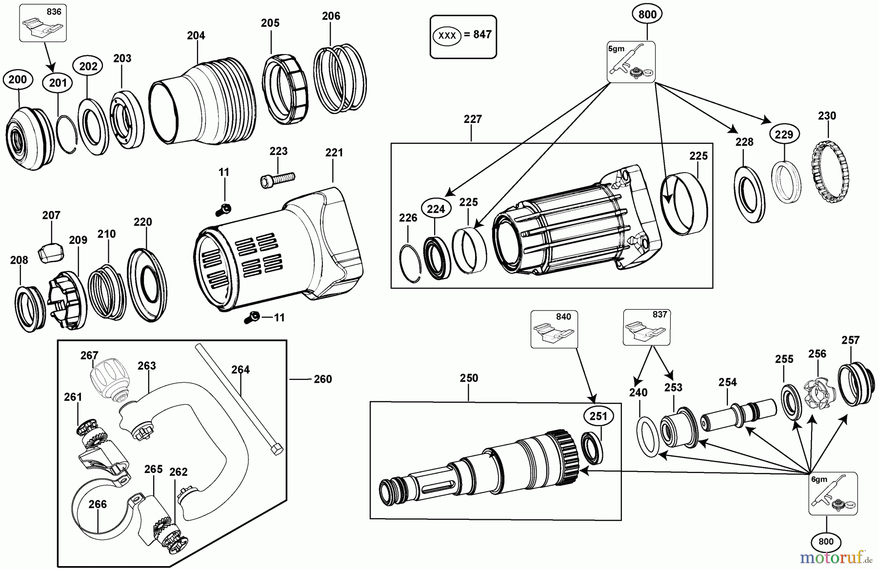 DEWALT Bohrhämmer Meisselhämmer MEISSELHAMMER D25891K Seite 3