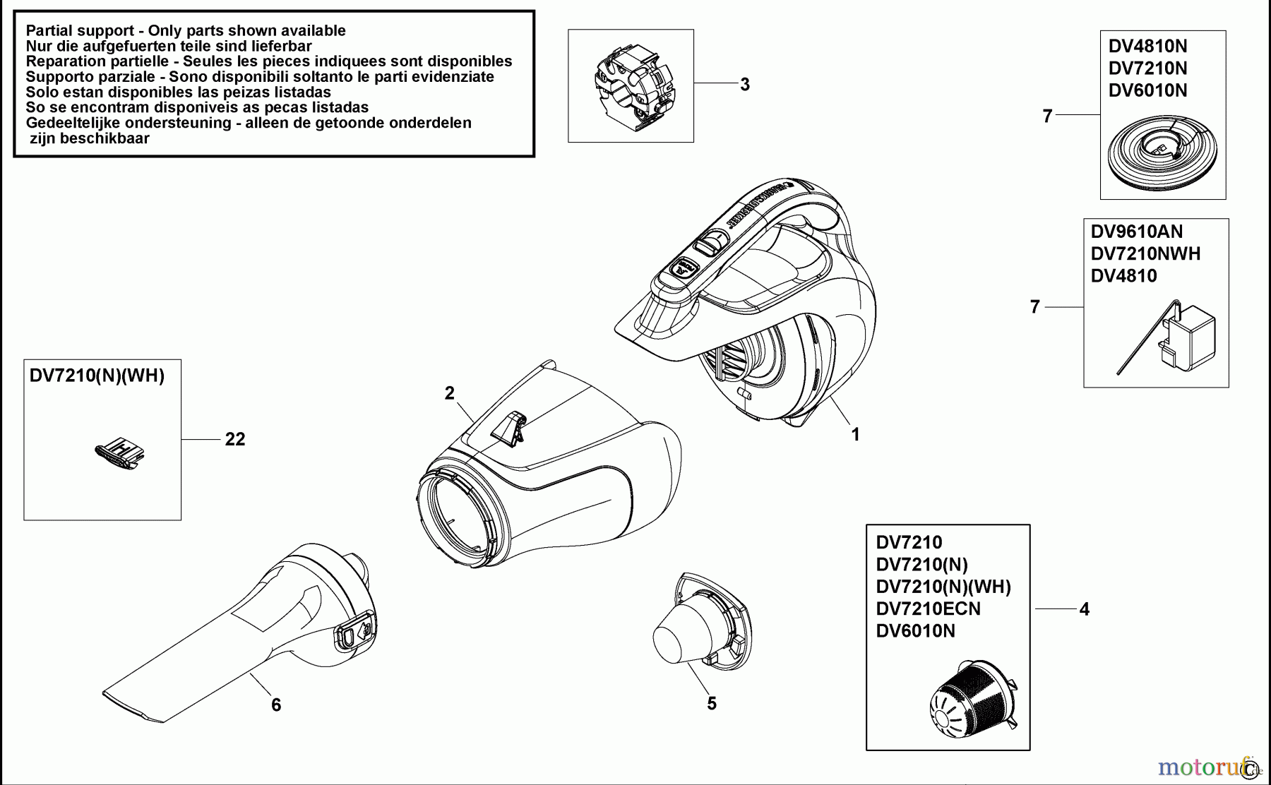  BLACK+DECKER HAUSHALT REINIGUNG STAUBSAUGER DV9610AN Seite 1