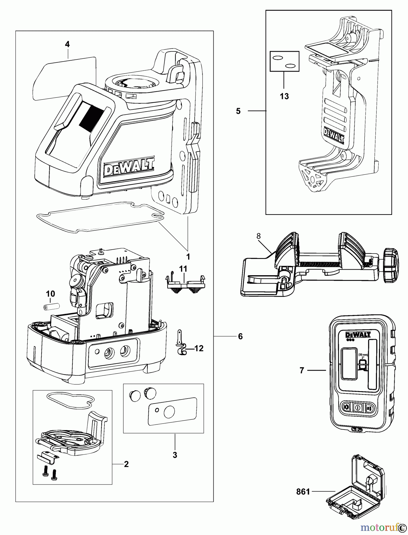 DEWALT LASERS KREUZLINIENLASER DW088KD Seite 1