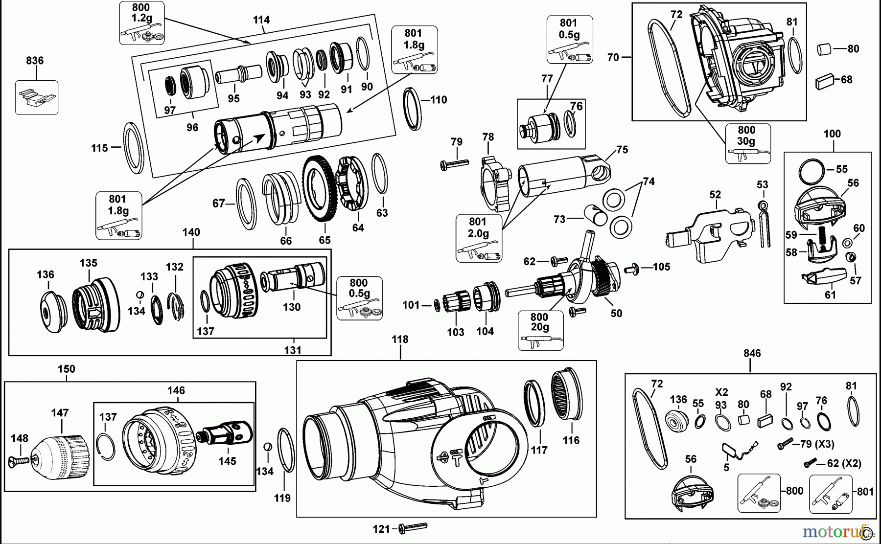 DEWALT Bohrhämmer Bohrhämmer SDS-PLUS BOHRHAMMER DWEN103K Seite 2