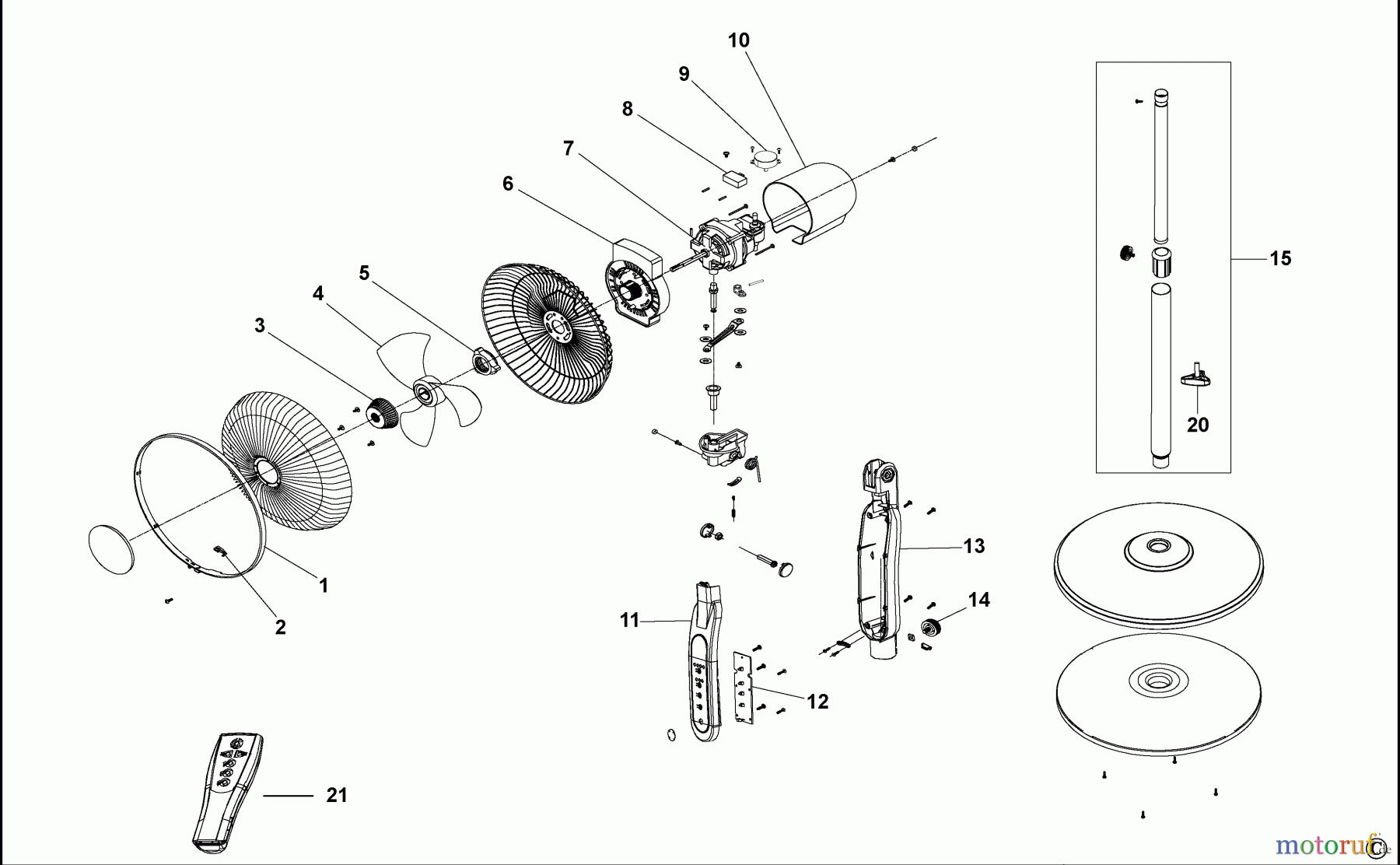 BLACK+DECKER HAUSHALT PERSÖNLICHE PFLEGE LÜFTER STÄNDER FS1610R Seite 1
