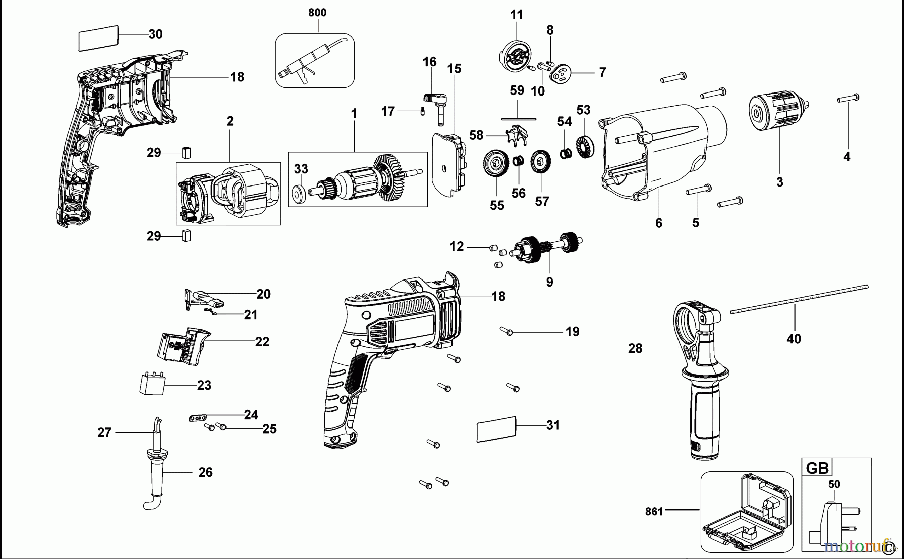 STANLEY DRILLS PERCUSSION DRILLS BOHRER FME142 Seite 1